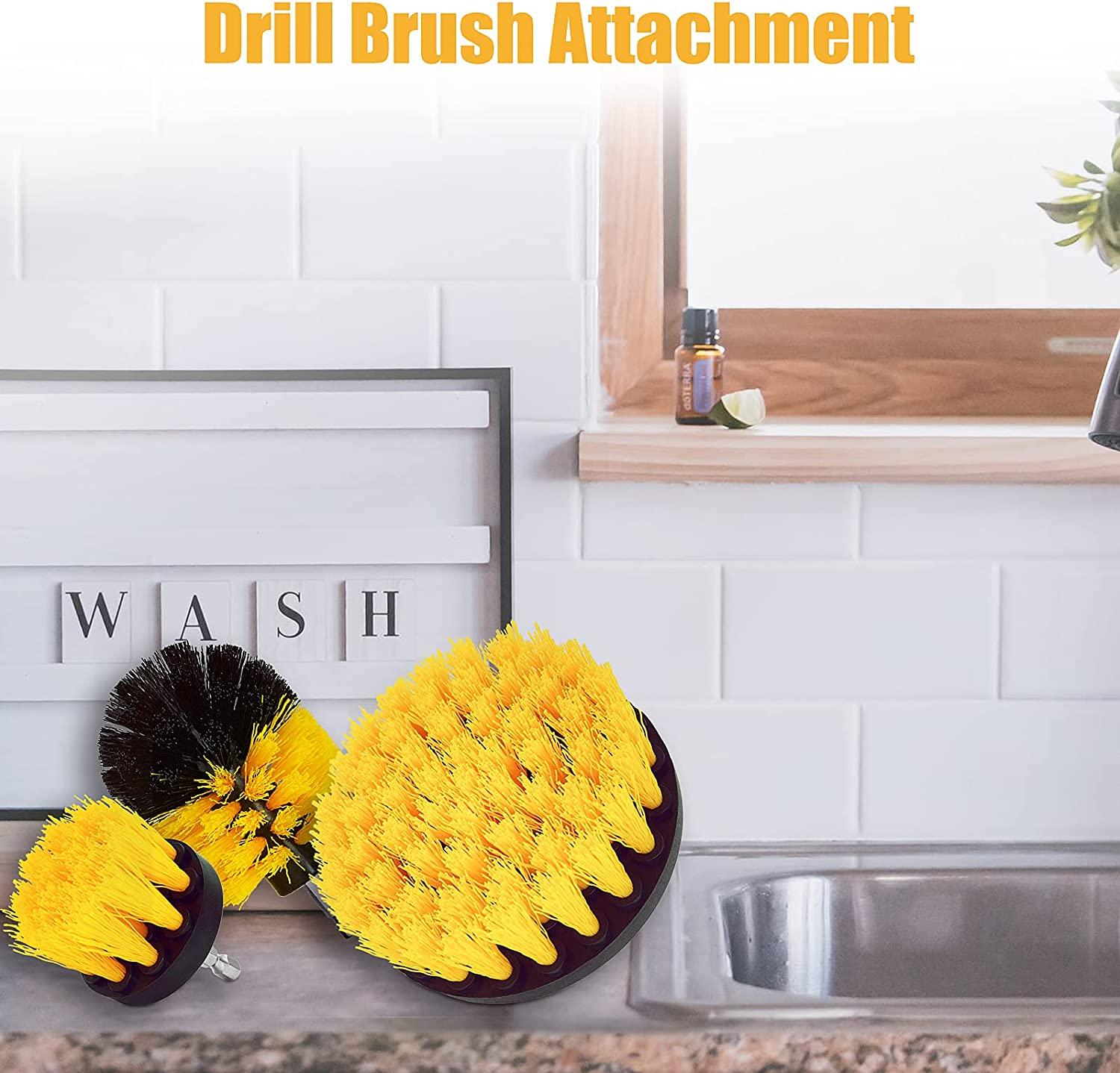 Bathroom Drill Brush Attachment Set Power Scrubber Cleaning Tools