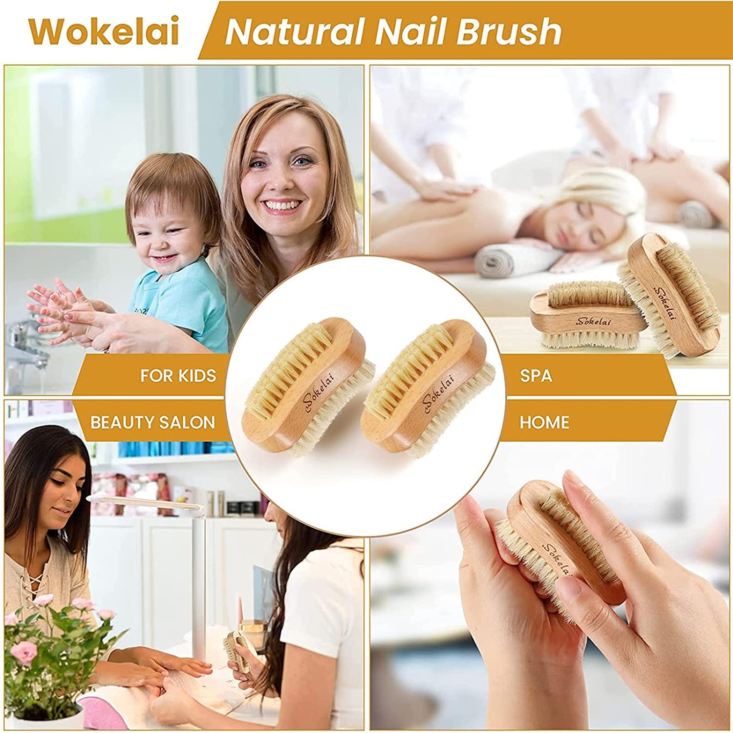 Wooden Toe & Finger Nail Brush - Hand & Foot Brush for Cleaning Finger –  GranNaturals