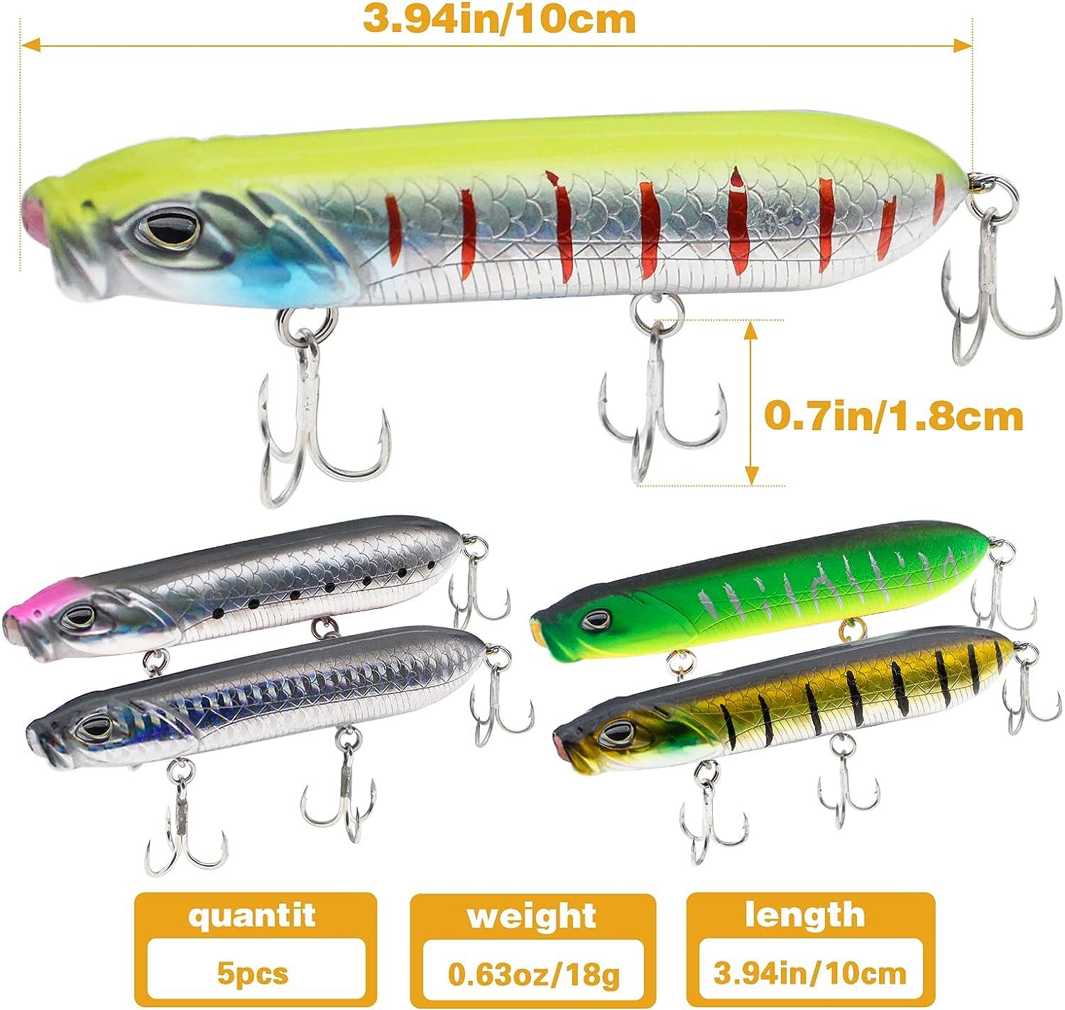 Buy Fishing Lures Kit Mixed Including Minnow Popper Crank Baits with Hooks  for Saltwater Freshwater Trout Bass Salmon Fishing Online at  desertcartGibraltar