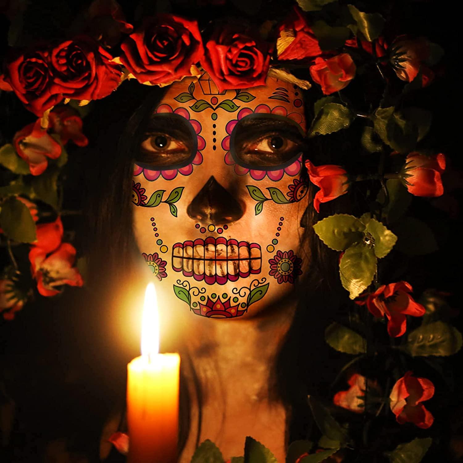 SUGAR SKULL Day of the Dead Makeup Kit Face Paint & Stage Makeup