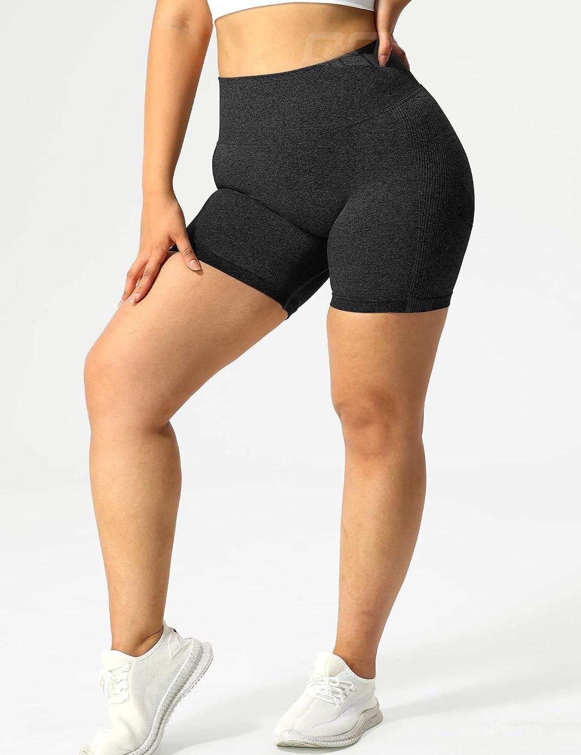 AUROLA Seamless Scrunch Shorts for Women Workout Yoga Shorts High Waist  Biker Shorts Running Exercise （Black XS : : Clothing, Shoes &  Accessories