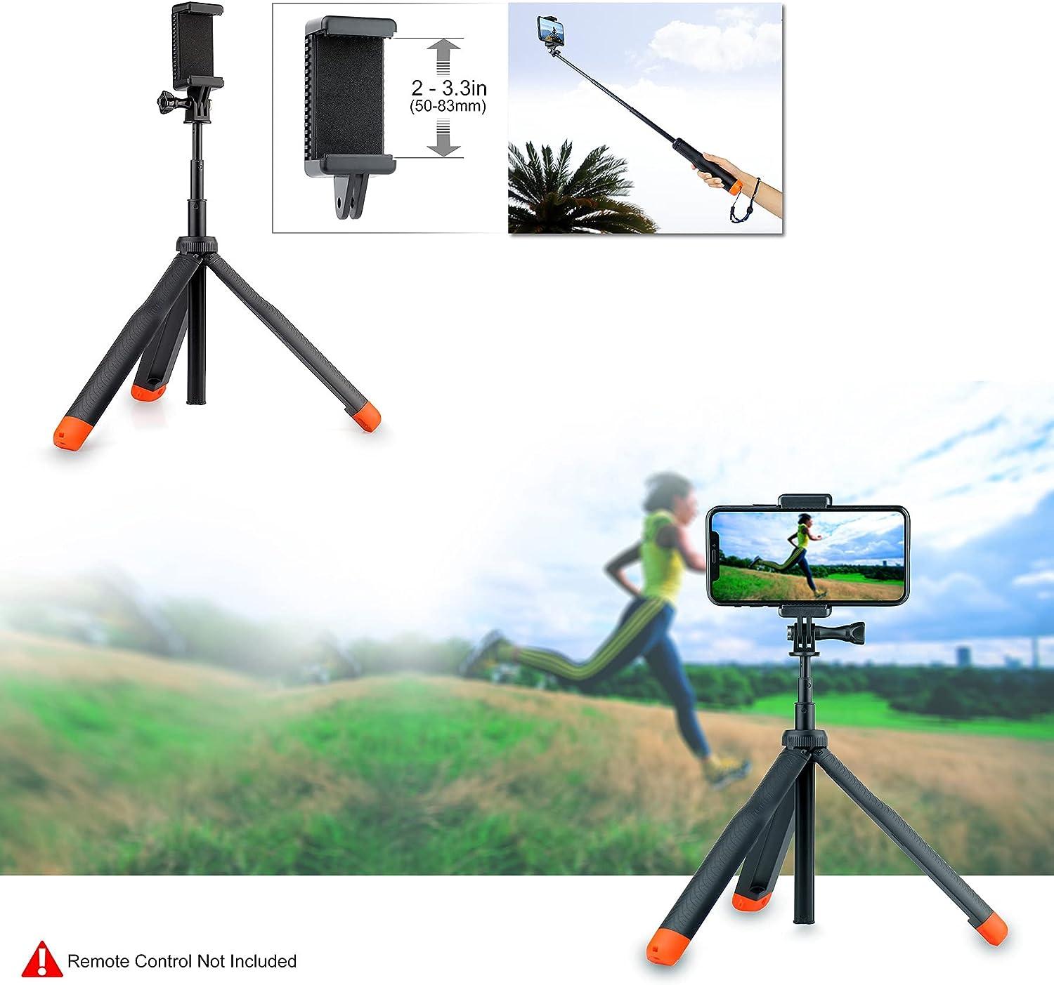 Extendable Selfie Stick Mini Tripod for GoPro Hero 9 8 DJI Osmo