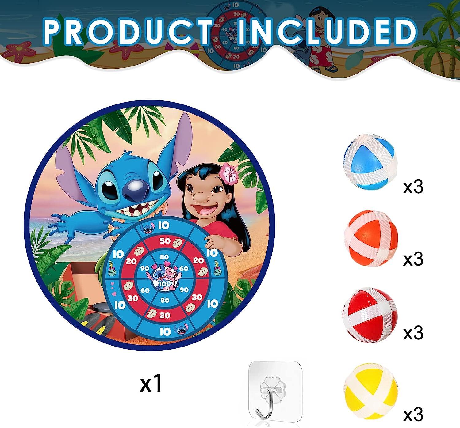 Stitch Birthday Party Supplies- 26in Stitch Board Game 12 Sticky Balls and  Hooks Stitch Party Favors Gifts Indoor Outdoor Kids Sports Game