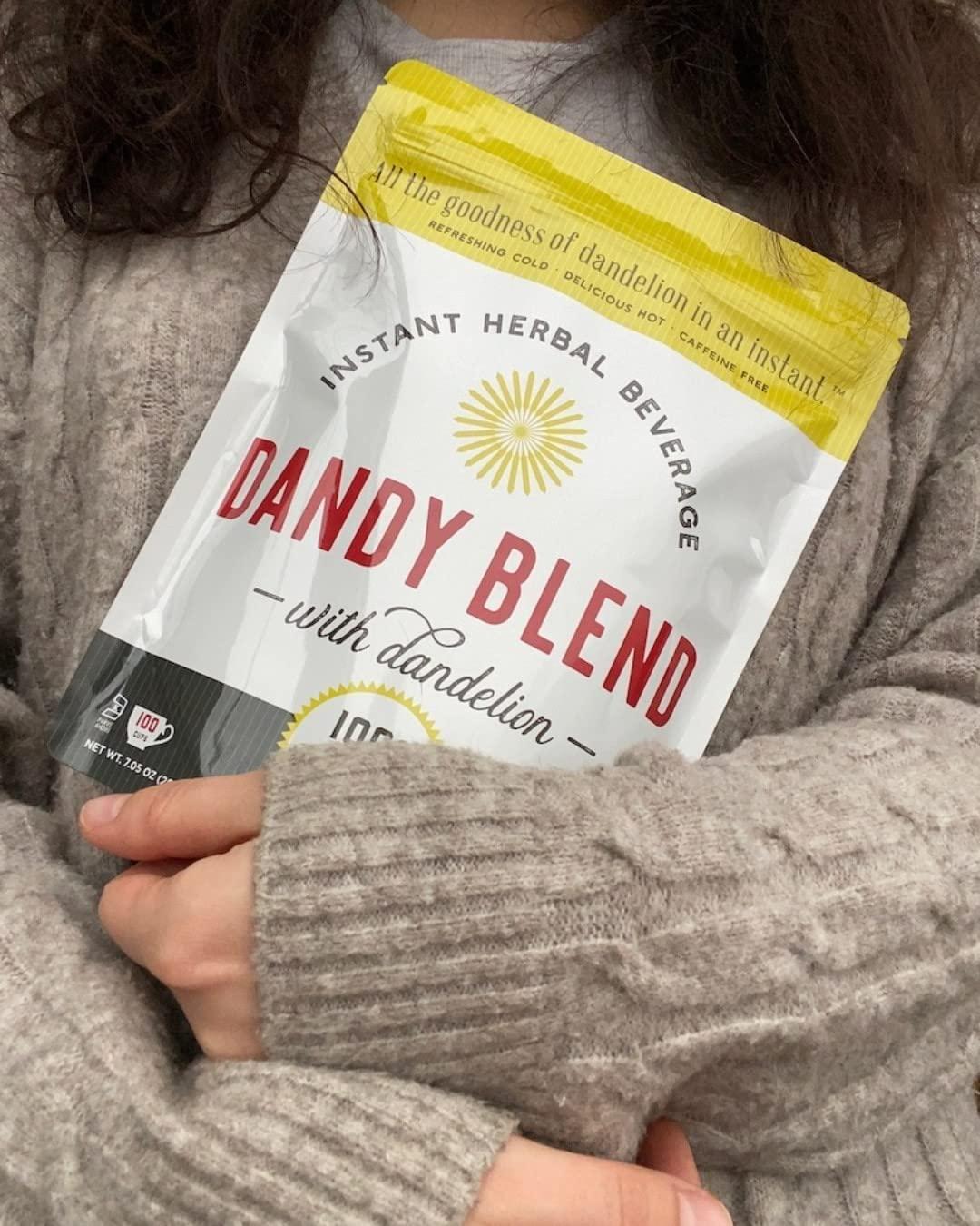 Two bags of Original Dandy Blend Instant Herbal Beverage with Dandelion Two  7.05 oz. bags ( two 200g. bags)