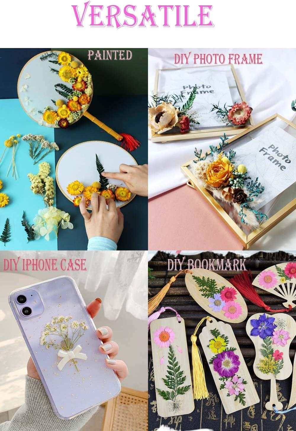 Pressed Flower Handmade Mixed Dried Flowers For Making Mobile Phone Case  Candle Handmade Crafts Greeting Card Epoxy Craft Earrings 6 