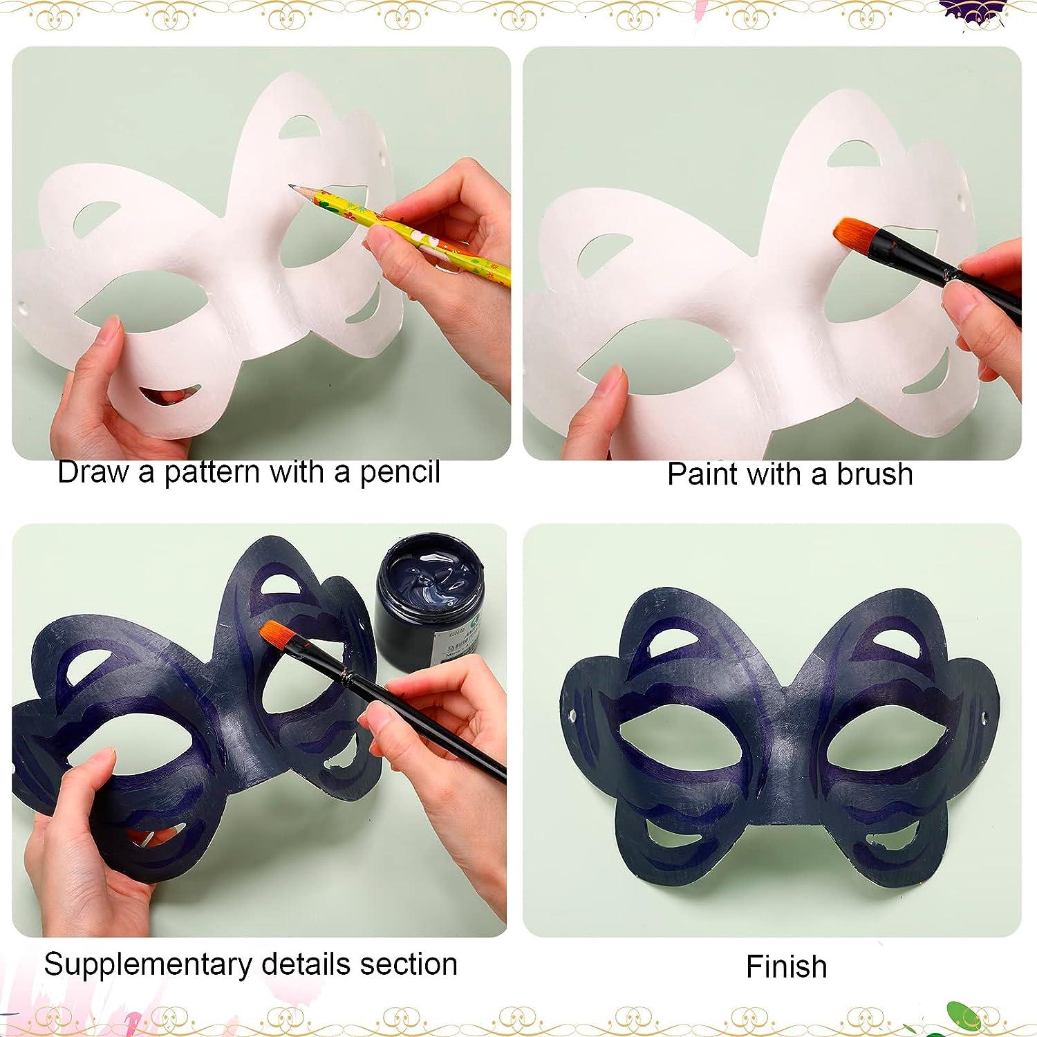 BLANK CAT MASK TO DECORATE VENETIAN MASKS