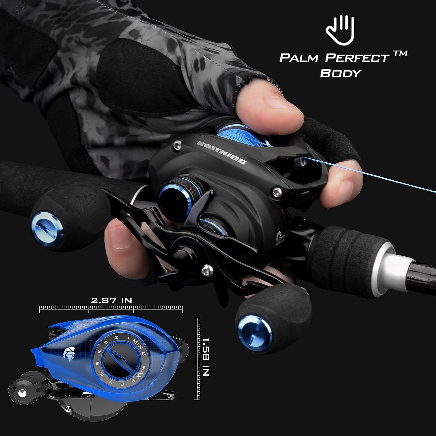 KastKing Verus Baitcasting Fishing Reel, New Assassin Version, Only 5.4 oz.  Carbon Fiber Frame & Side Covers, Carbon Fiber Drag System & 11+1 Double  Shielded Ball Bearings, 8.1:1 Gear Ratio Right Handed-8.1:1