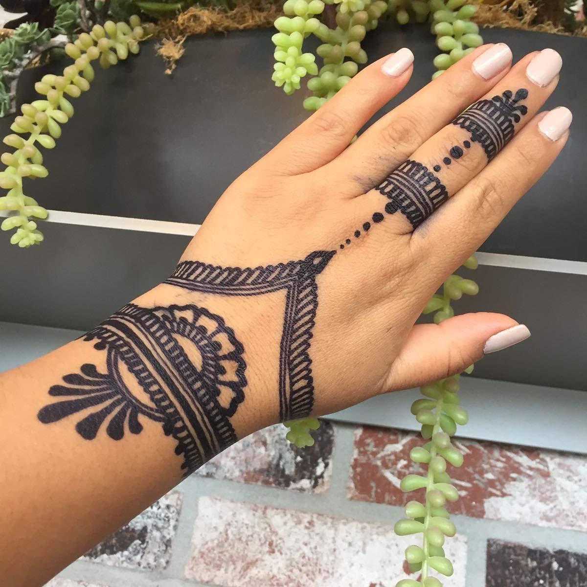 Malika Fast Henna Paste Black Cone Mehndi Temporary Tattoo – Kaasmetics