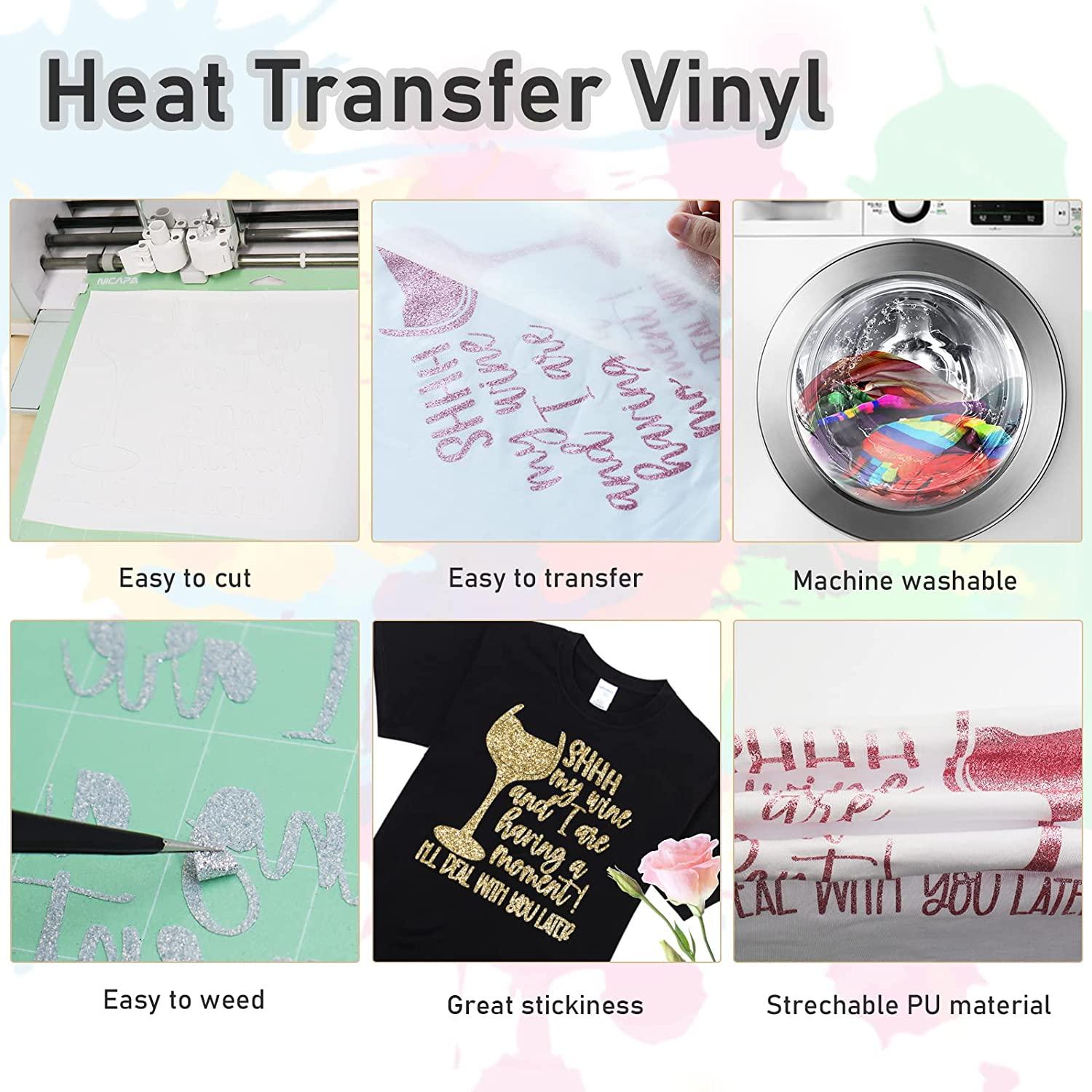 Custom Iron on Glitter Heat Transfer Vinyl for Clothing - China