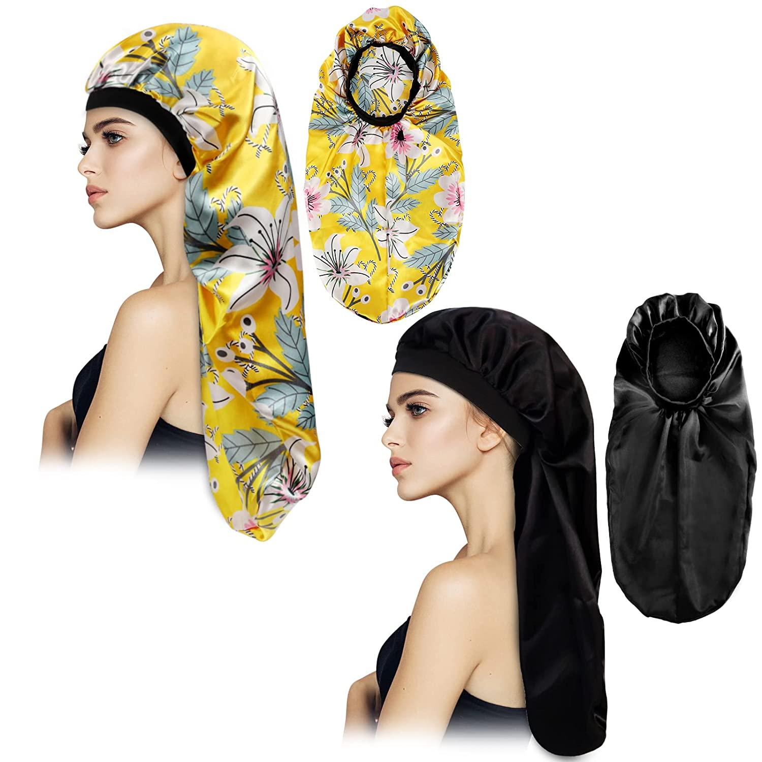 Hair Bonnets Women Satin, Satin Night Sleep Cap