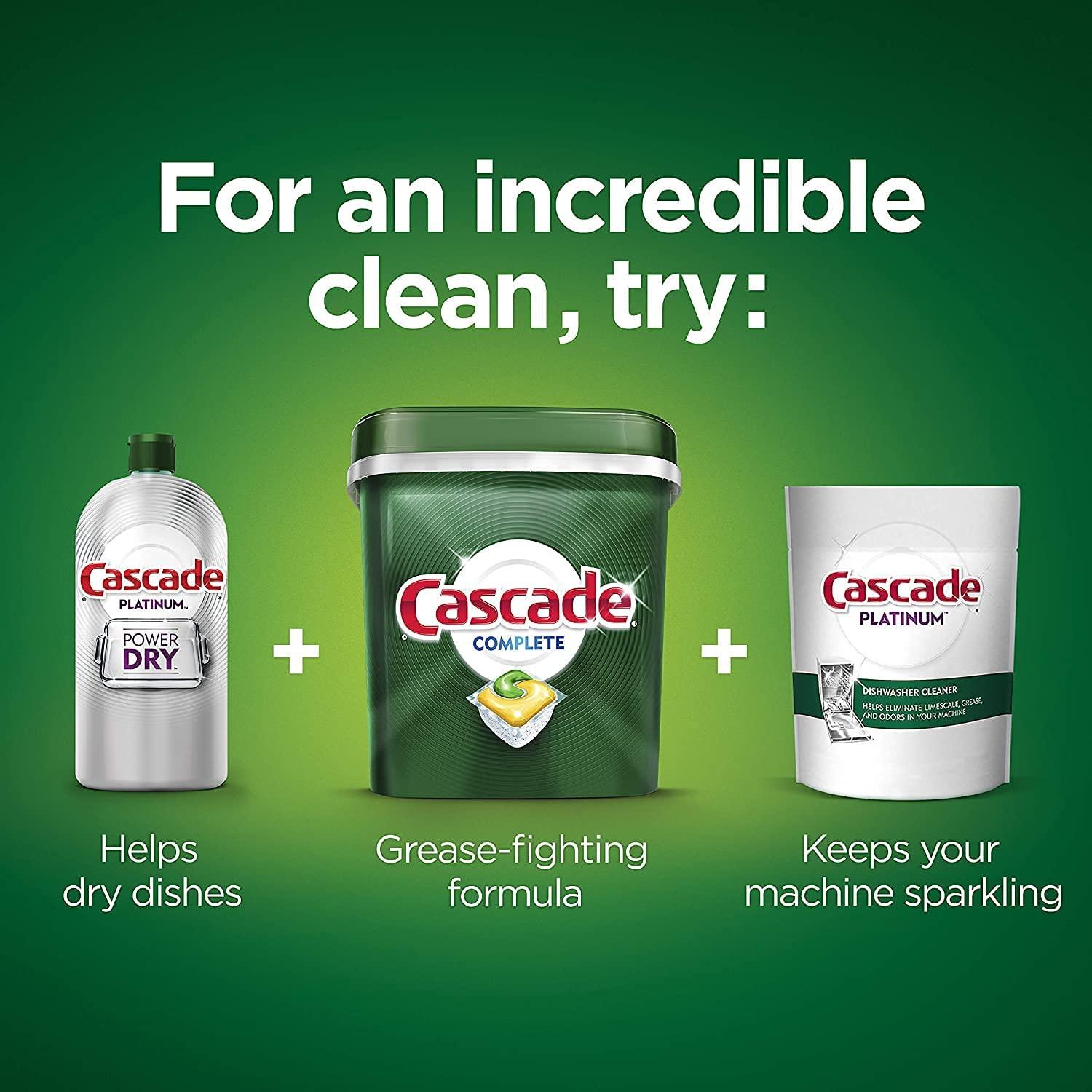 Cascade Complete ActionPacs Dishwasher Detergent –