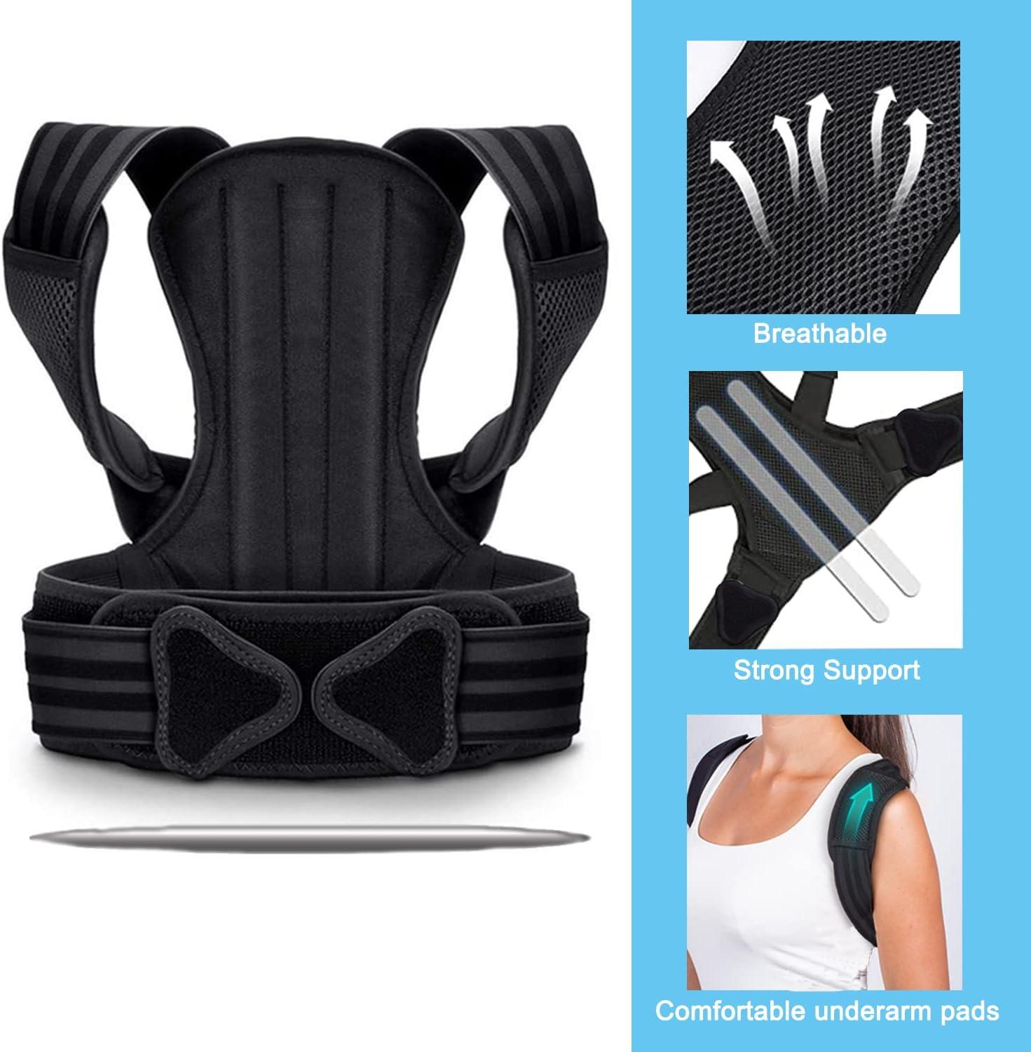 XINGCHE Back Brace Support Posture Corrector for Men Women Kids Upper Back  Brace Support Improve Posture and Relieve Pain for Upper and Lower Back  Pain Adjustable Breathable XL(33-39)