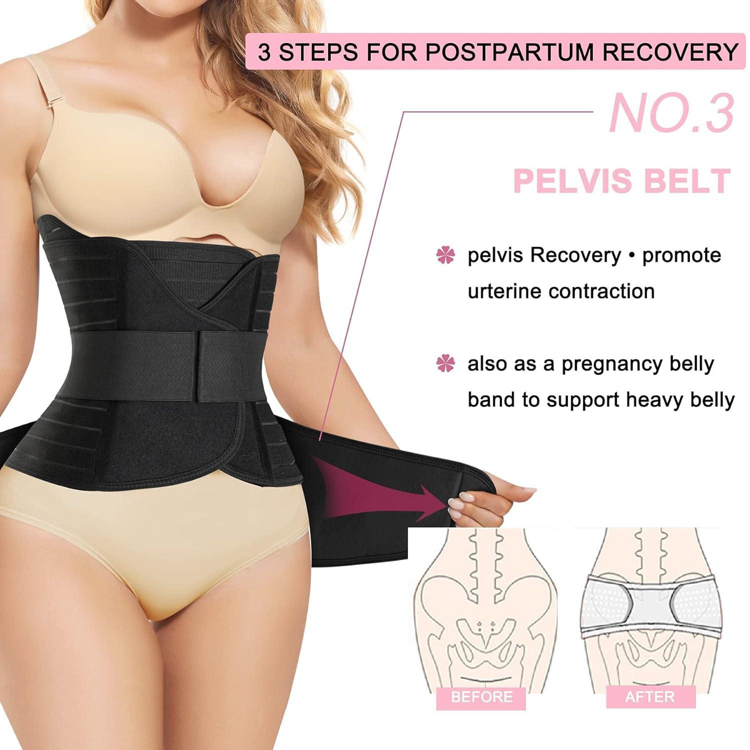 3 In 1 Postpartum Girdle Support Recovery Belly Band Corset Wrap