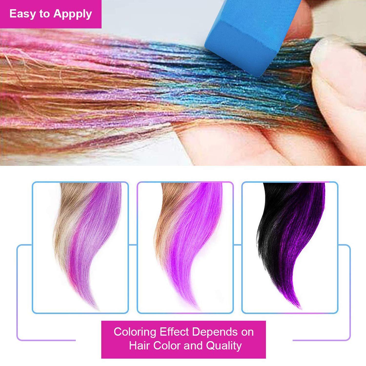  Glam Equine Horse Hair Chalk, 12/24/36 Colors Hair Chalk Set  for Kids and Pets Dog Hair Dye, Bright Color Temporary Washable Hair Chalk,  Hair Dye Art for Styling Your Horse, Safe