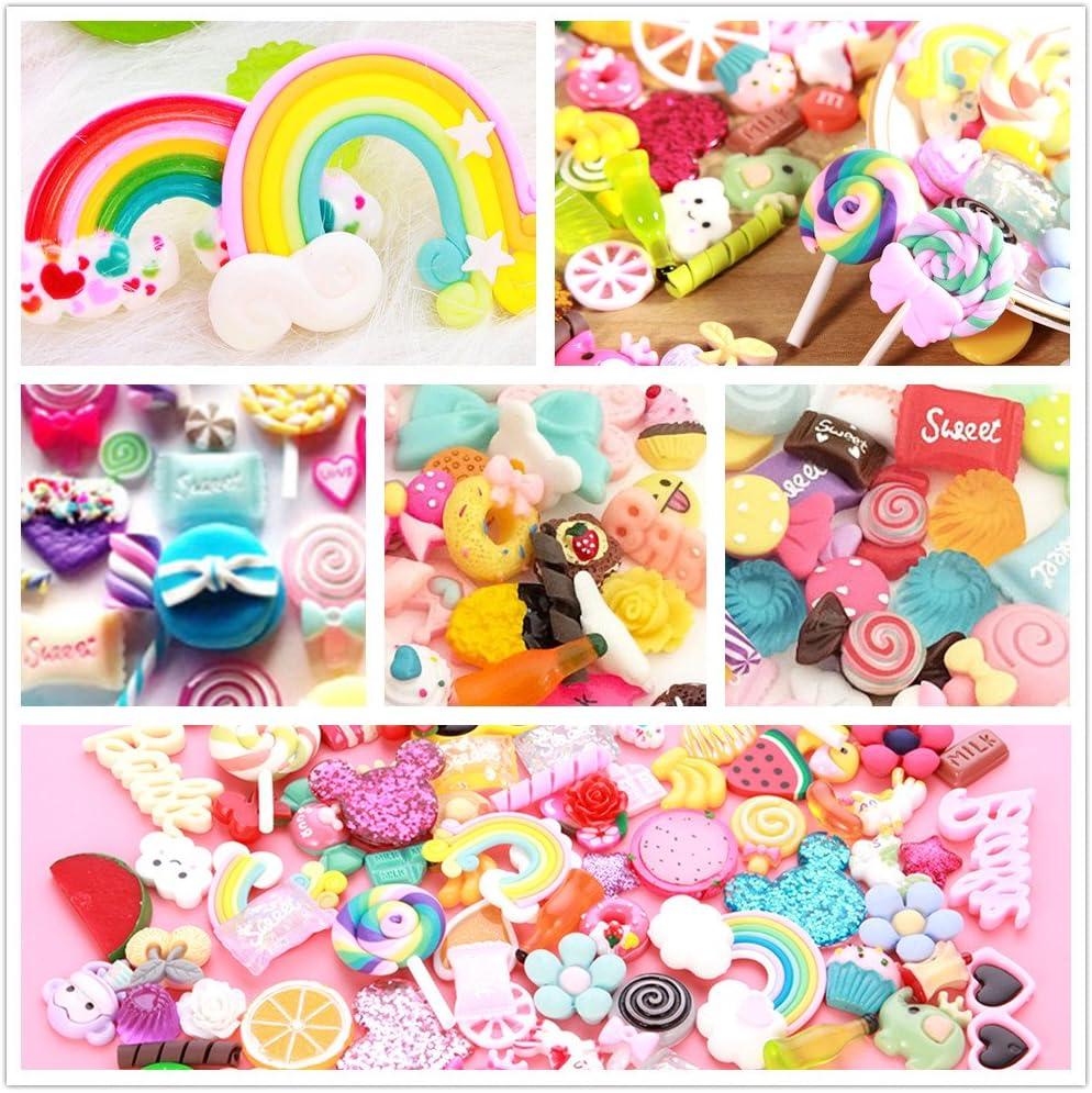 20pcs Resin Candy Sweetie Flatback Slime Charm for Scrapbook Ornament DIY  Crafts