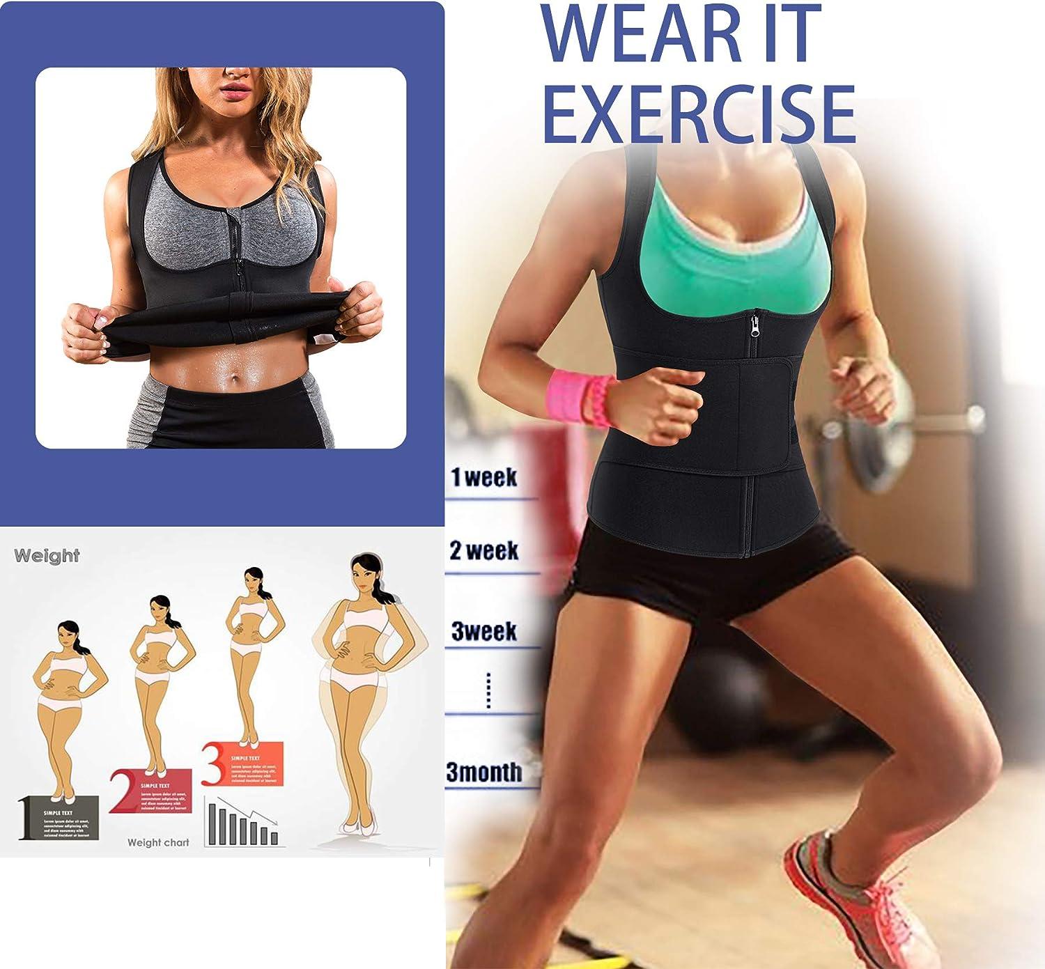 Nebility Women Waist Trainer Vest Breathable Shapewear Weight Loss Tank Top  Shirt Workout Corset (L, Black Waist Trainer) : : Clothing, Shoes  & Accessories