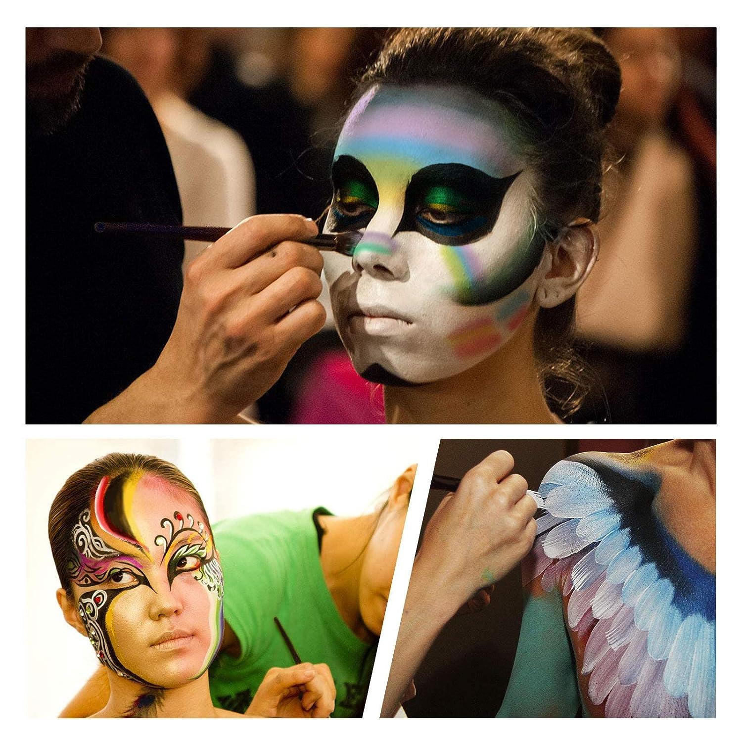 Professional Face Body Painting Paint Kit Palettes Cakes Face