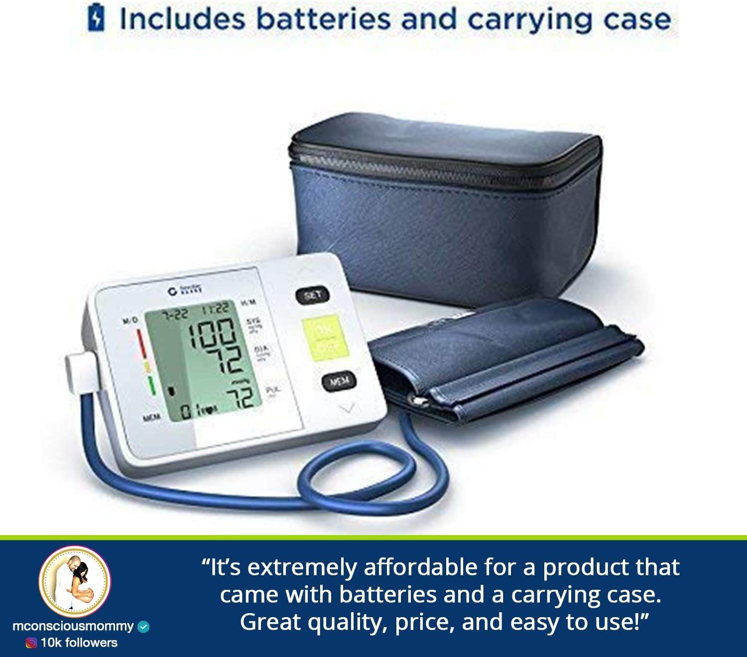 Automatic Blood Pressure Monitor With Portable Case Irregular