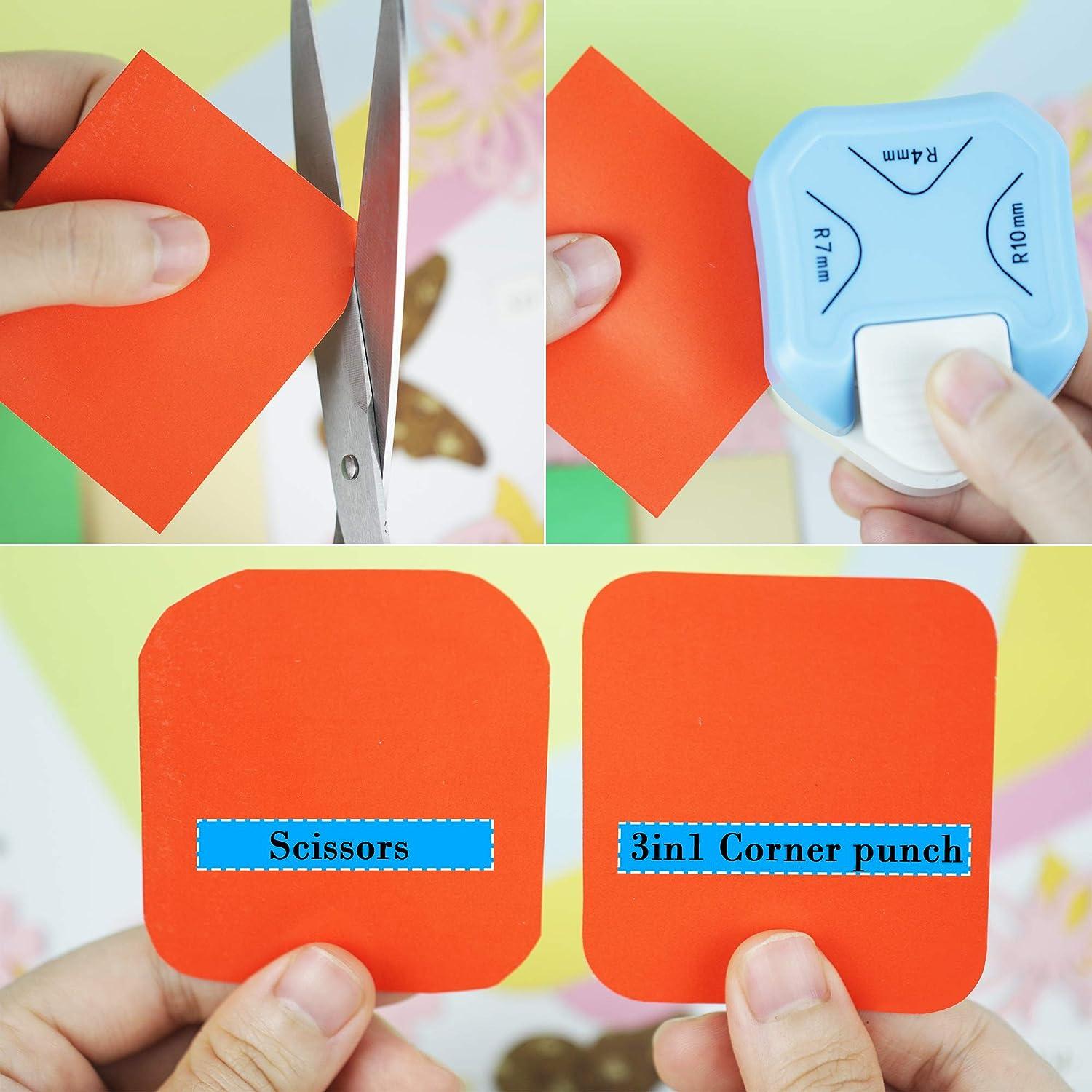Paper Corner Rounder, Corner Punch Corner Cutter for Card Making Cardstock  Scrapbooking Paper Crafts DIY Projects(Right Corner)