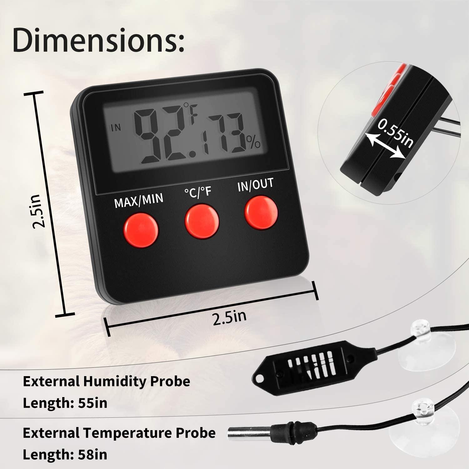 Thermomètre Hygromètre digital Reptil'us