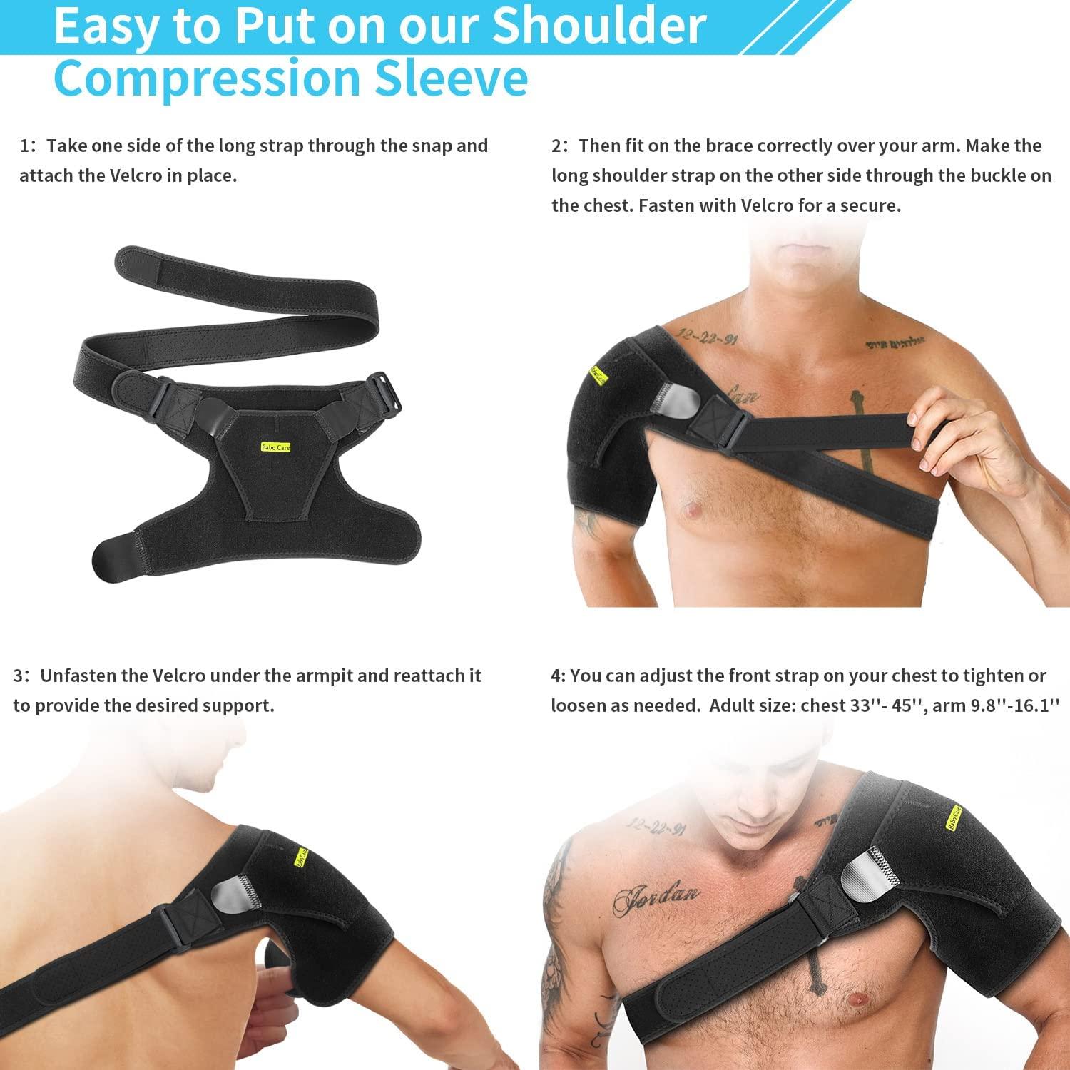 Order A Size Up, Sports Shoulder Pad, Breathable Pressure Adjustable  Shoulder Pad, Neoprene Shoulder Pads For Men And Women