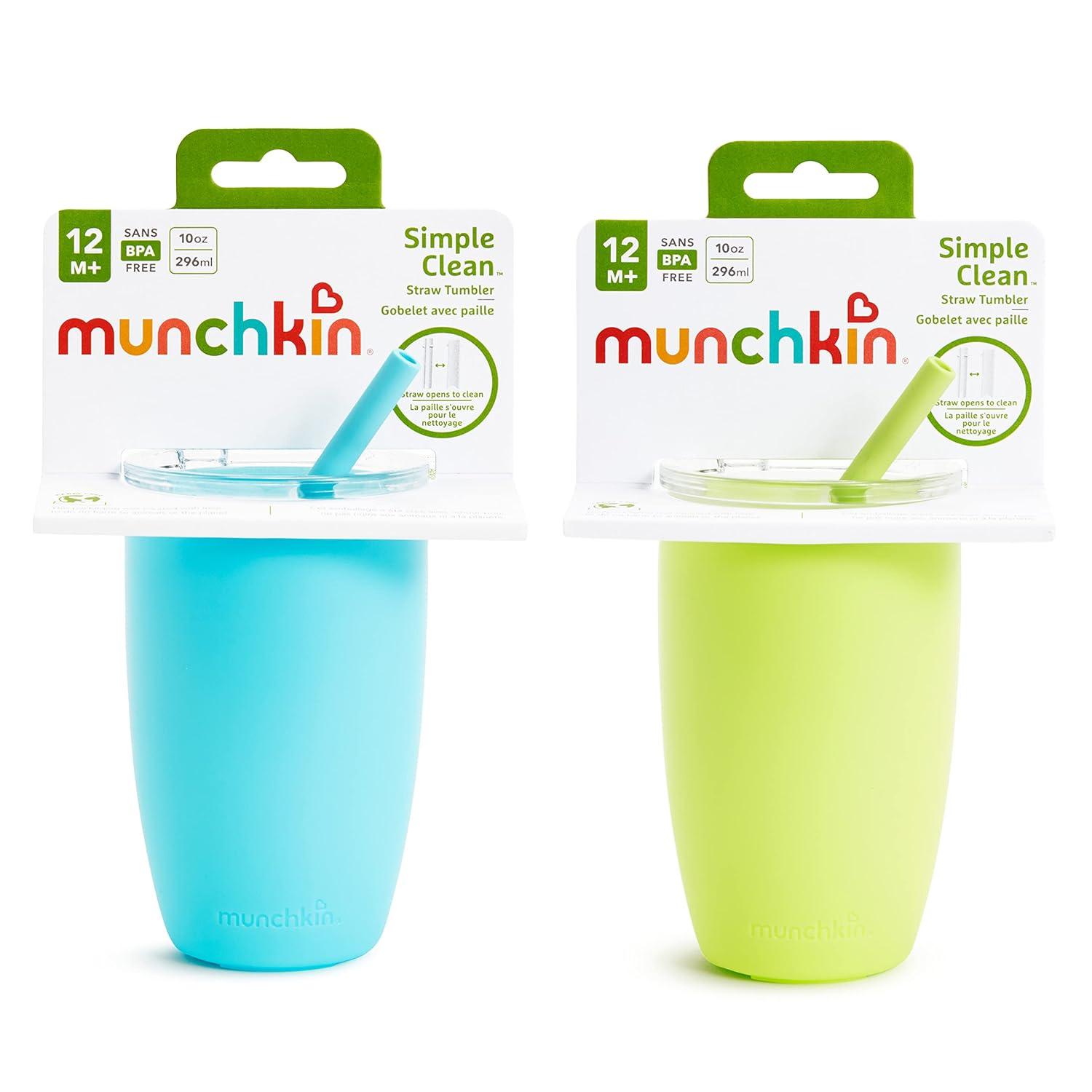 Munchkin Miracle 360 Hydration Set, 2 Pack, 24 Ounce and 10 Ounce, Blue
