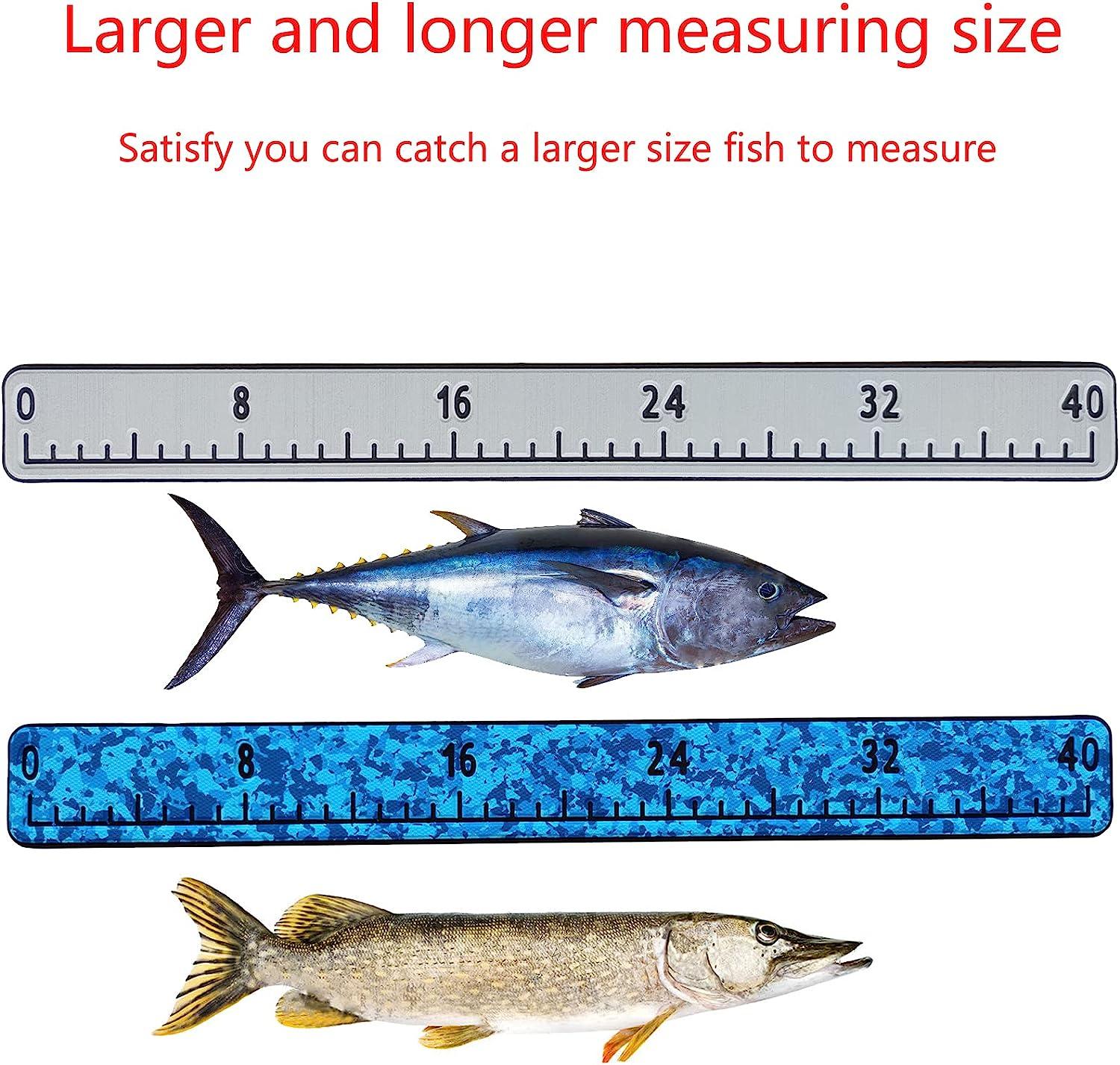 Fish Ruler 40/48 with Backing Adhesive Fish Measuring Sticker Foam Fish  Ruler for Boat Fish Measuring Board Suitable for Boat Fish Boat Cooler  Kayak