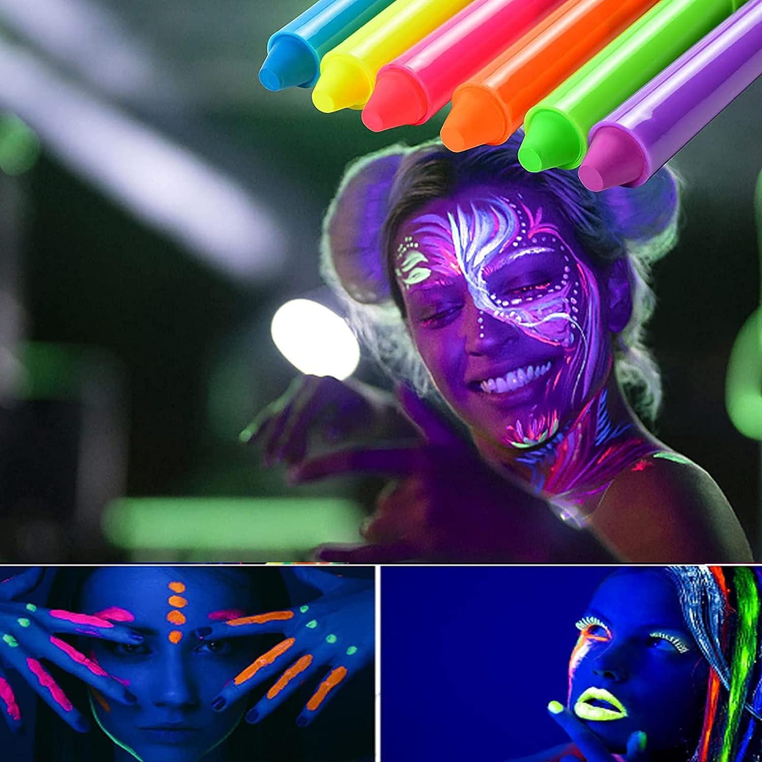 UV BLACKLIGHT BODY PAINTING, Glowing in the dark paint, paint that glows