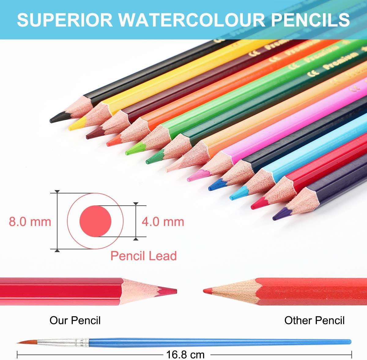 14pcs/Set Sketching Pencil Drawing 6H-12B Tool Kit Supply For Artists  Students