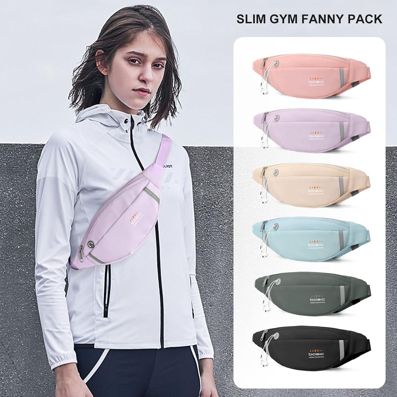 Amazon.com | Fanny Packs for Women Plus Size, PU Leather Fanny Pack Running Belt  Bag for Women with Card Slots, Black Waist Bags Crossbody Waist Pack Hip  Bum Bag for Travel Workout
