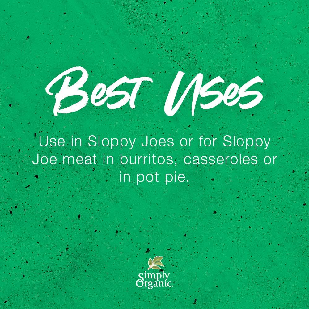 Simply Organic Sloppy Joe Seasoning Mix, 1.41 oz.
