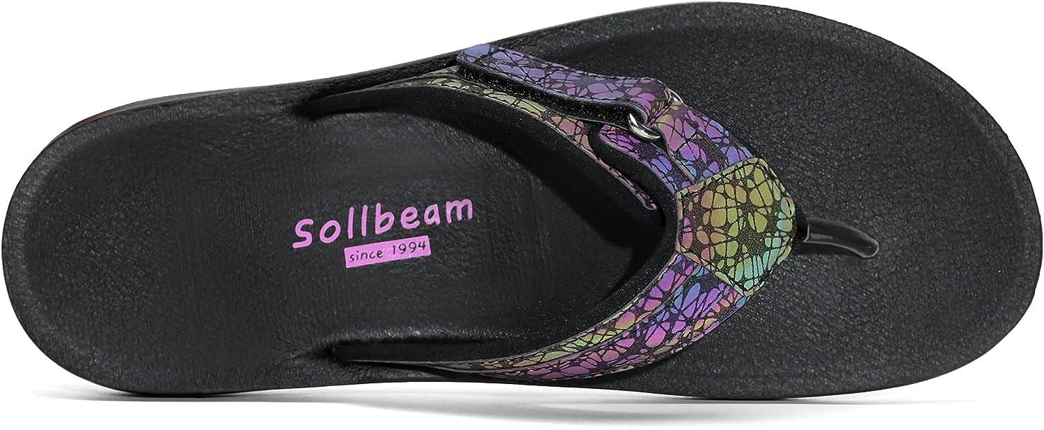 SOLLBEAM Womens Original Orthotic Comfort Thong Style Flip Flops