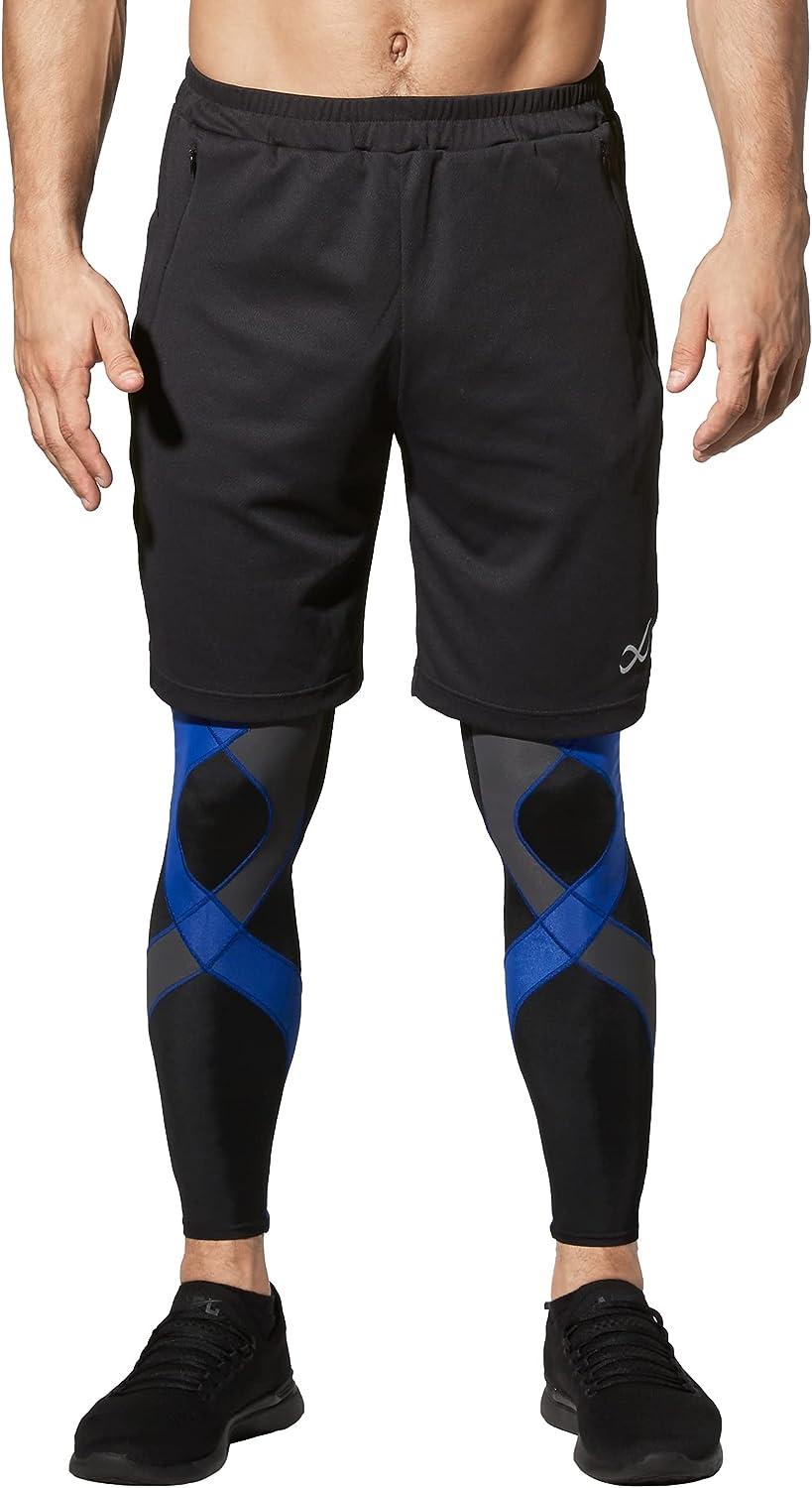 CW-X Men's Stabilyx Joint Support Compression Sports Tights, Black