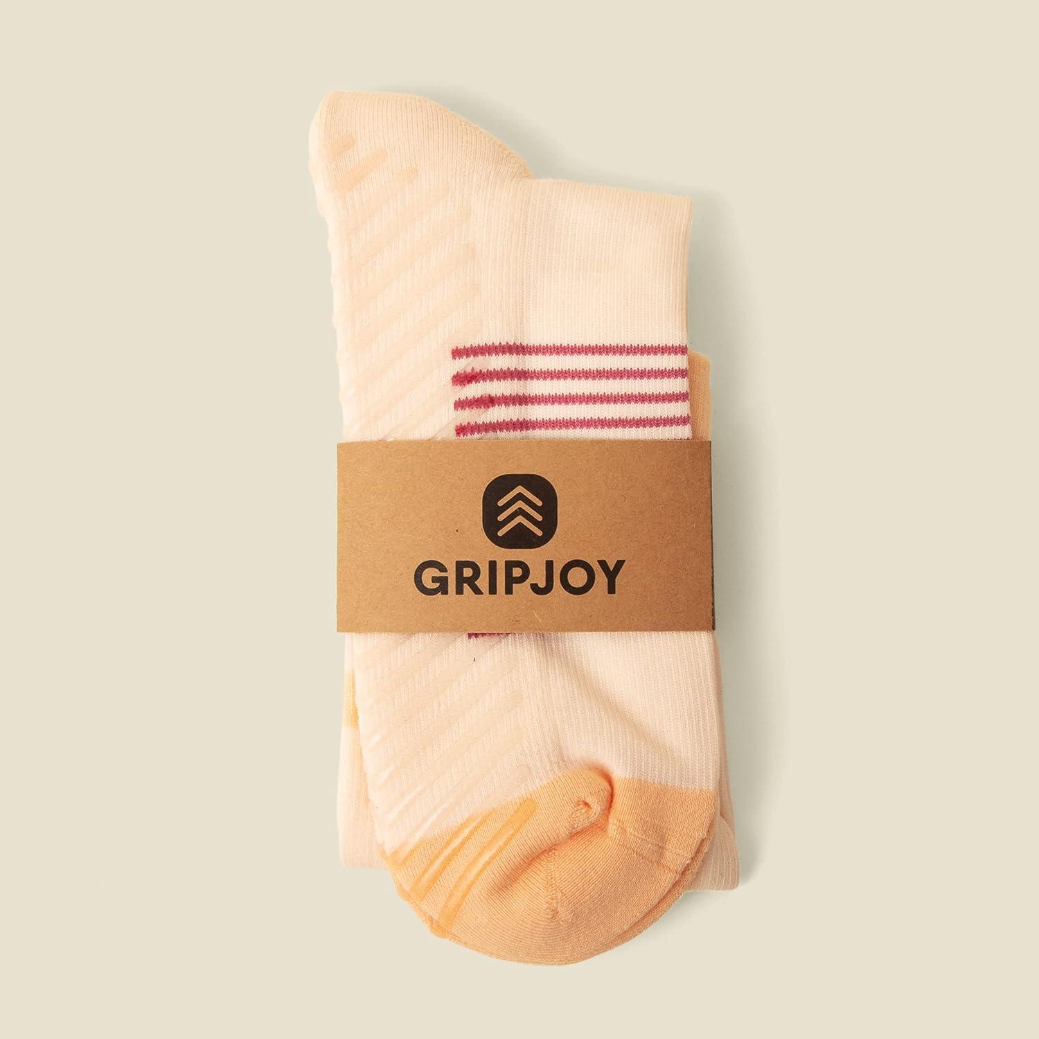 Gripjoy Non Slip Socks for Women and Men (3 pairs) - Low Cut Grip