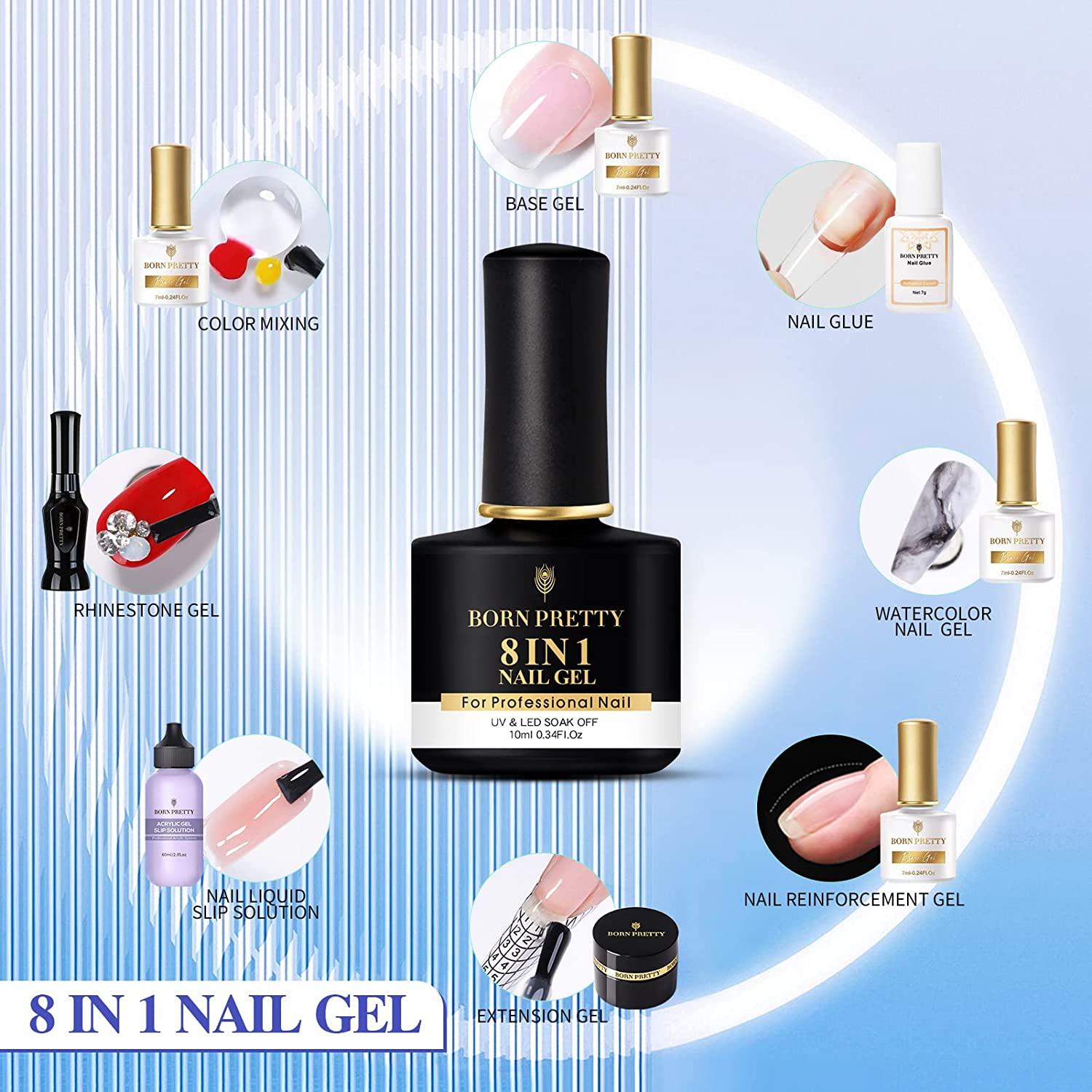 How to Use Nail Rhinestone Glue - Born Pretty Nail Glue - DIY Nails with Nail  Glue 