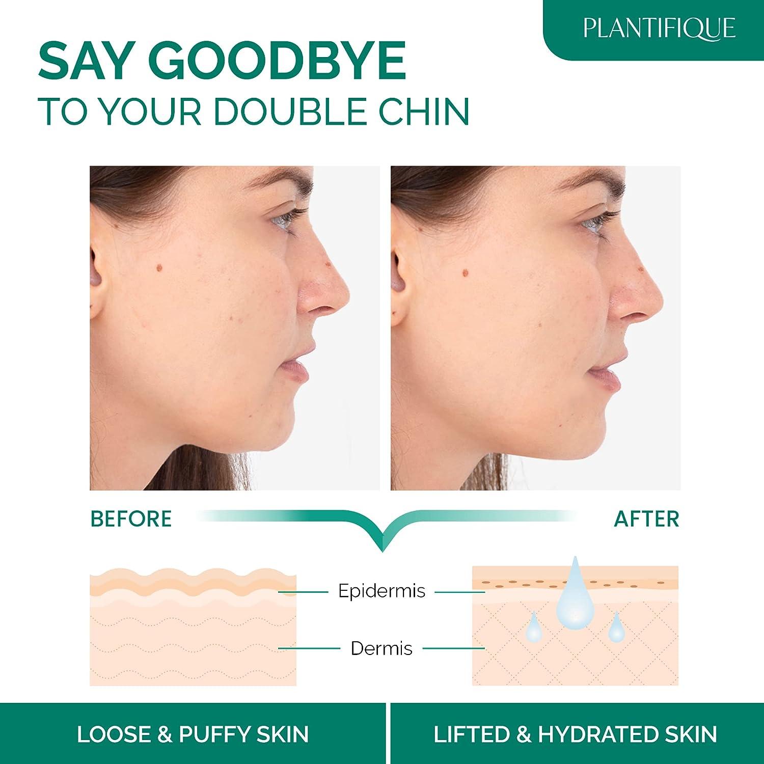 Plantifique V-Line Collagen Mask for face 5 PCS, Chin Strap for Double Chin  Women & Men, V Line Lifting Mask with Collagen and Hyaluronic Acid, V