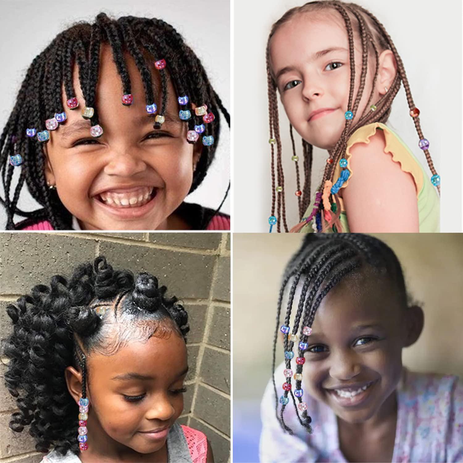405 Pieces Hair Beads Kit Pony Beads for Kids Hair Braids