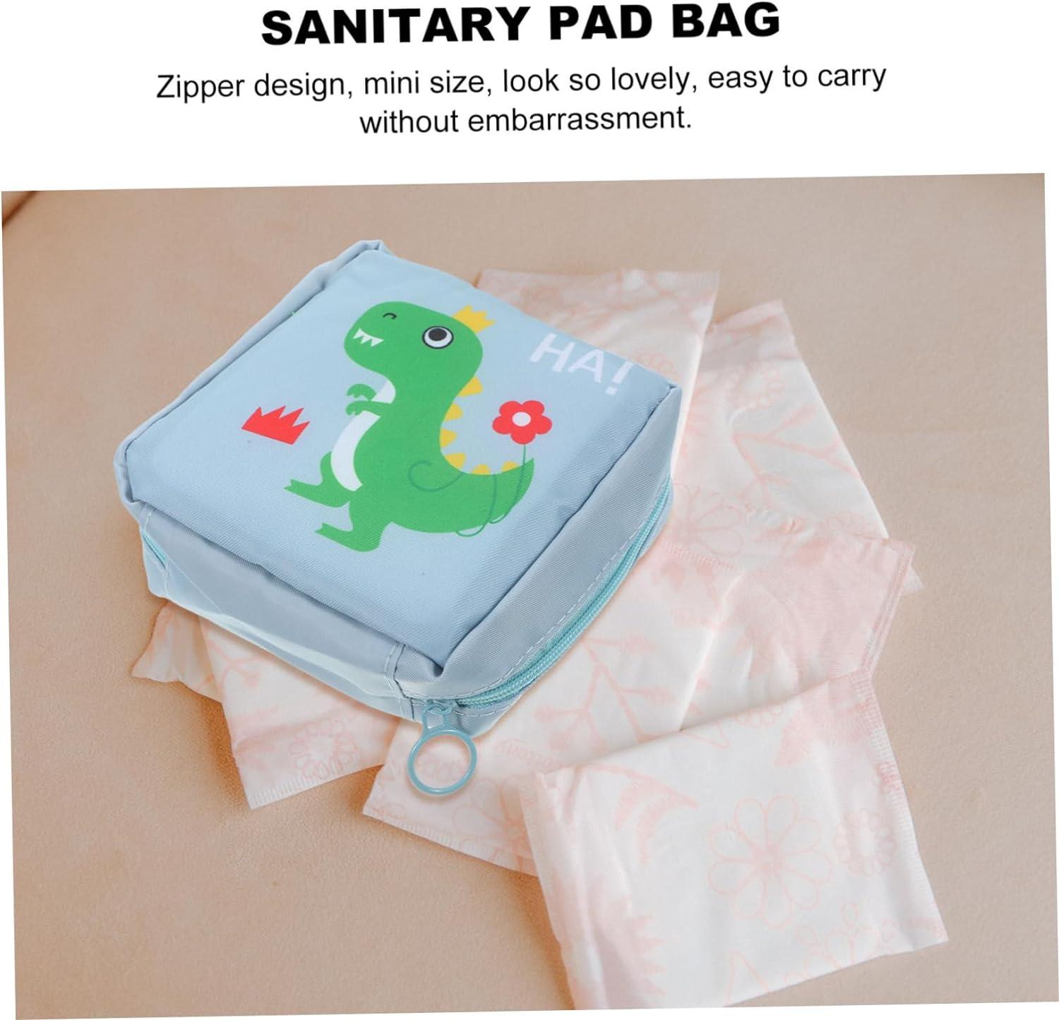 Buy Menstrual Pad Bag 4 Pcs Zipper Sanitary Napkin Bag Tampons Collect Bags  for Women Girls (Cactus, Flamingo, Flower, Stripe, 1 Pcs Each) Online at  Low Prices in India - Amazon.in