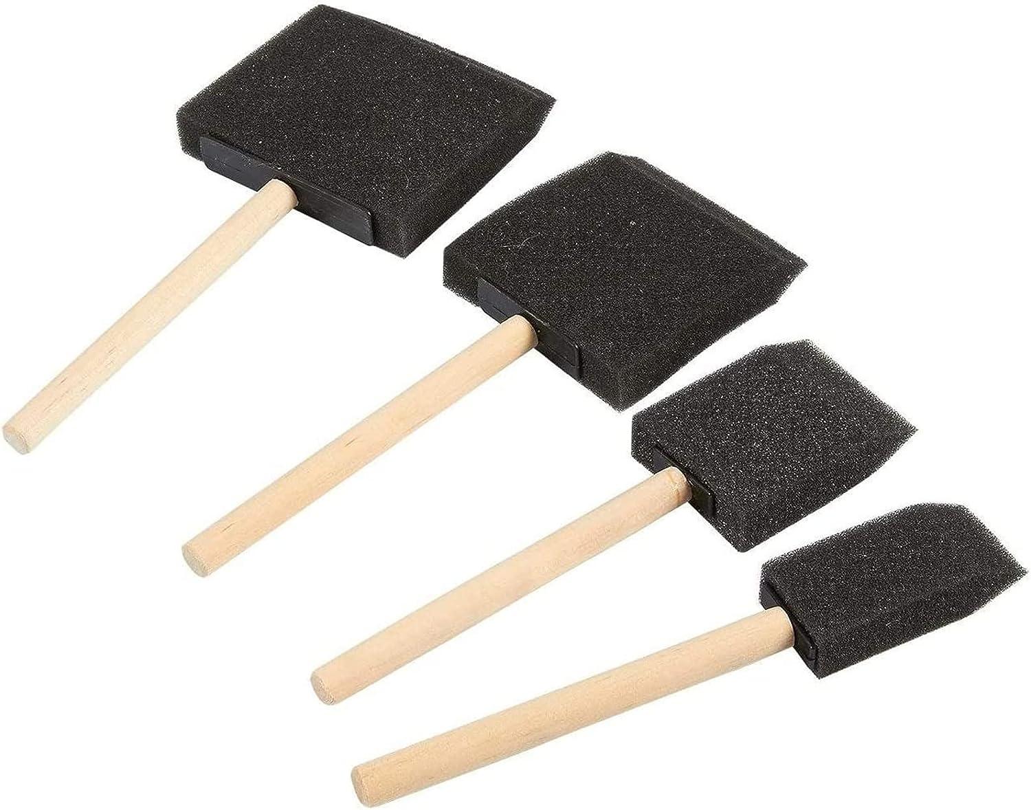 20 Pack Foam Paint Brushes - Bulk Arts & Crafts Supplies with 4 Different  Sizes for Painting and Sponge Brushing. 5 of Each