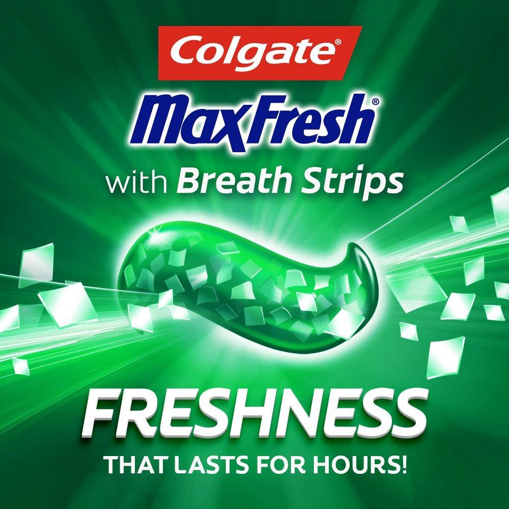 Colgate MaxFresh Whitening Toothpaste with Mini Breath Strips, Cool Mint - 6 oz