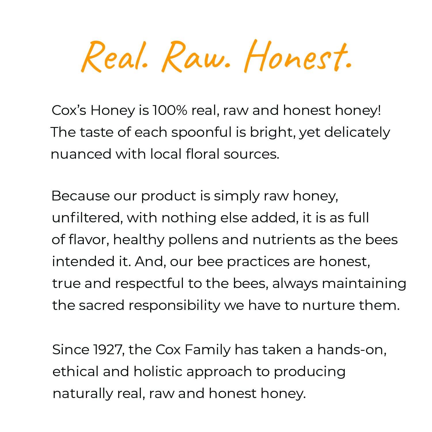 Nutritional Information - Cox's Honey – Cox Honey Farms