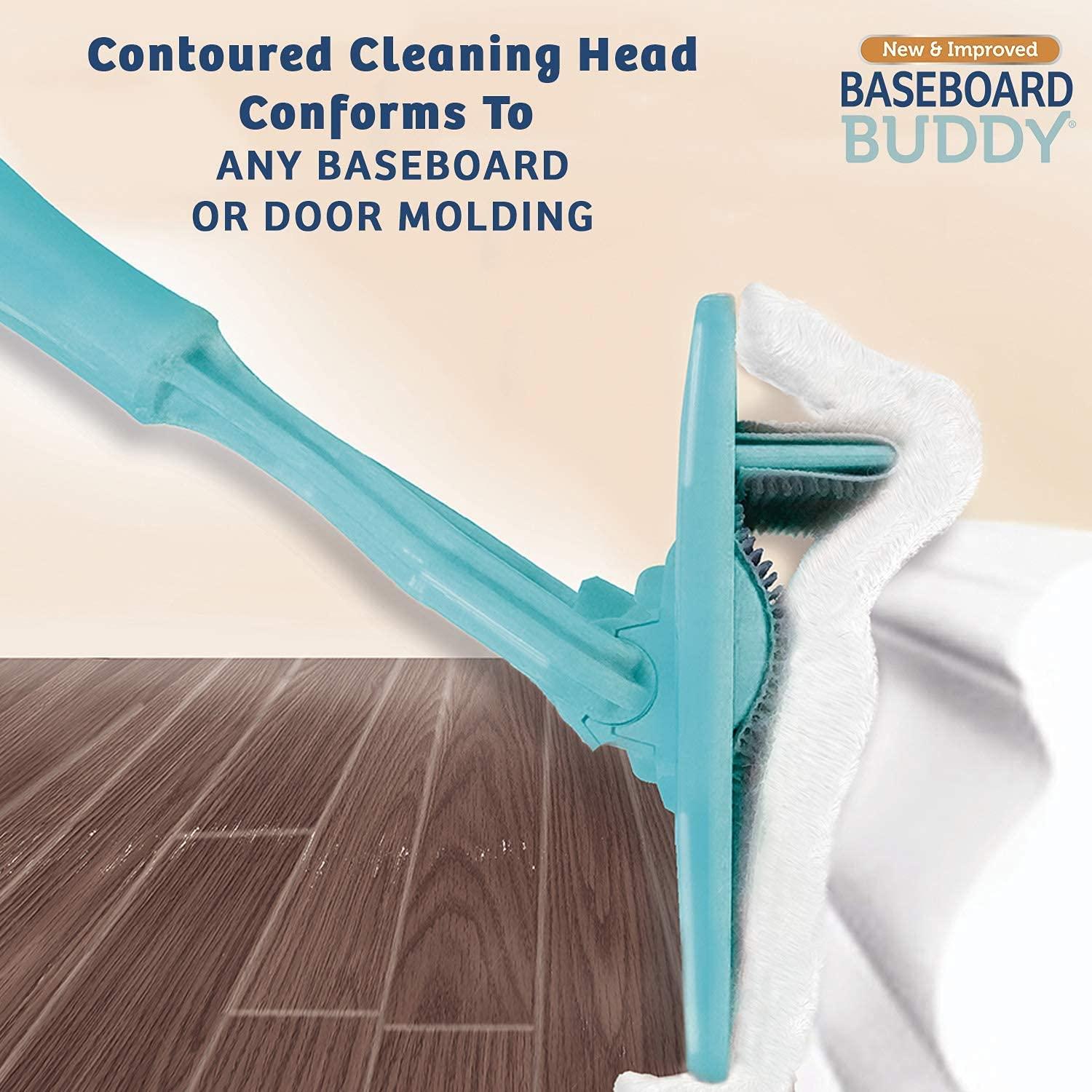 BASEBOARD BUDDY Baseboard & Molding Cleaning Tool As Seen On TV 3 Pads  Included