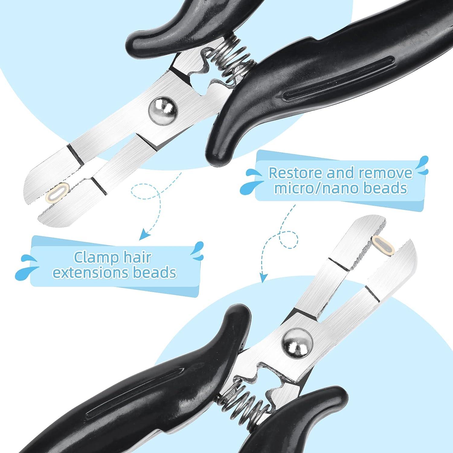 Fusion Hair Extension Pliers Hair Extension Remove Tool for Keratin Hair  Extensions Microlink Beads Tool