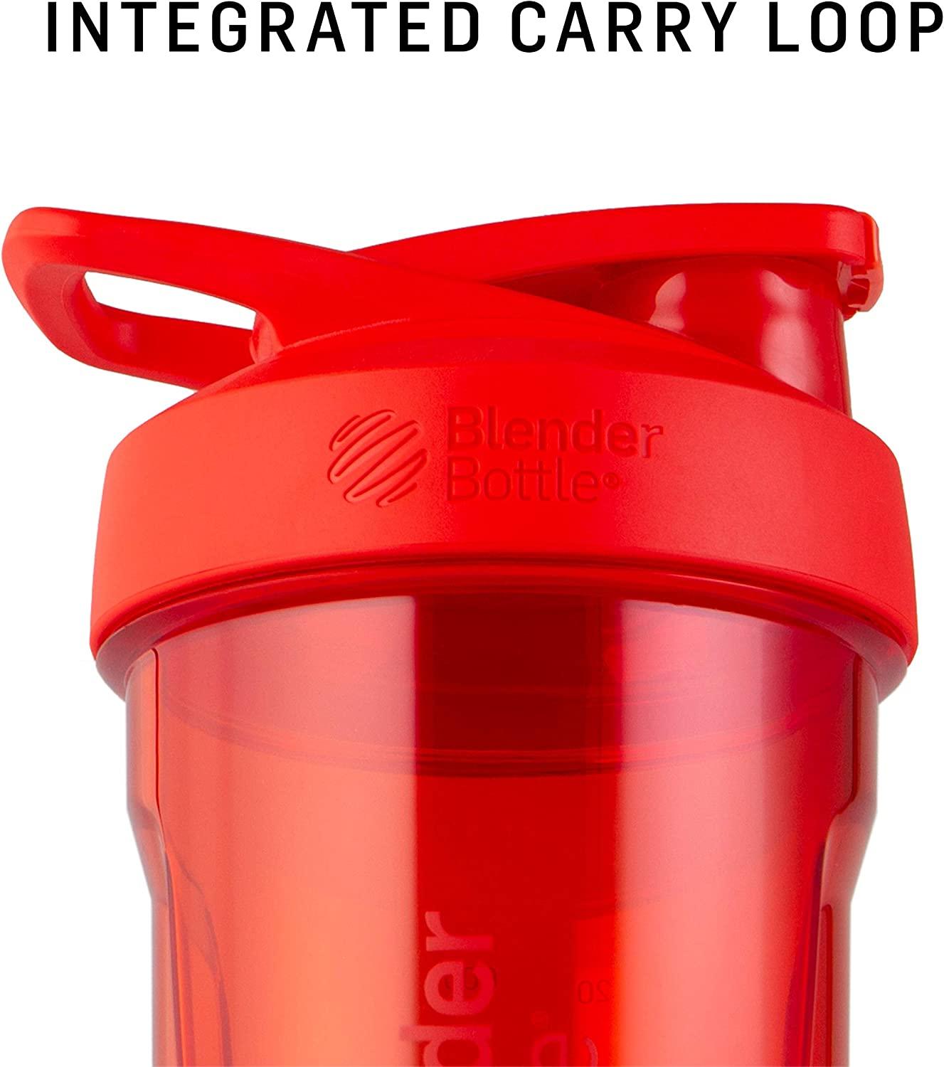 BlenderBottle Strada Shaker Cup Perfect for Protein Shakes and Pre Workout,  24-Ounce, Black