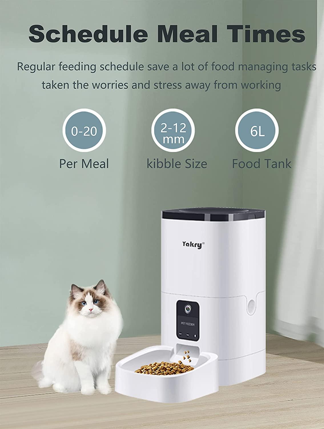 Video/WiFi Pet Feeder with Large Capacity, Can Be Fed Regularly