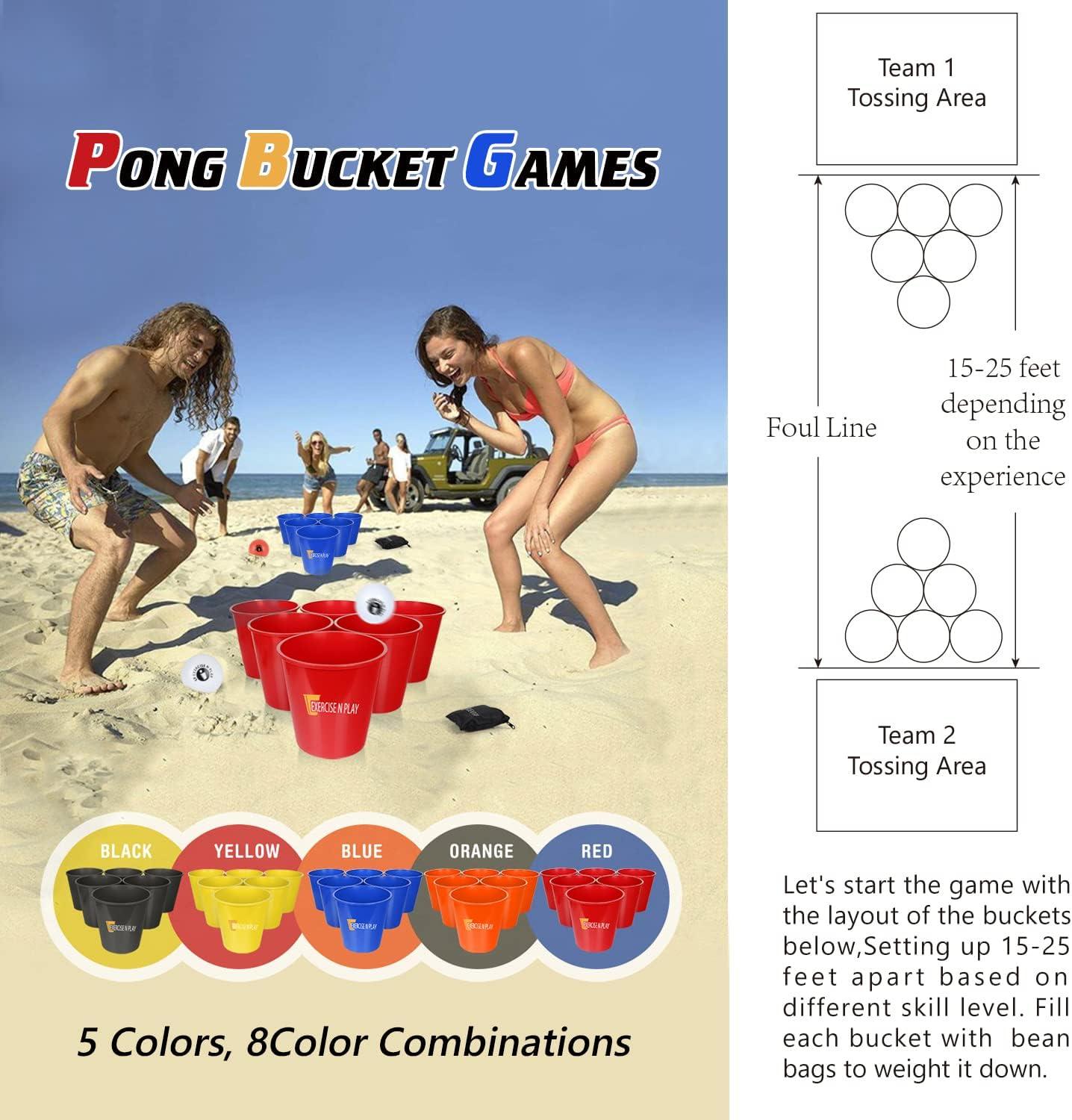 Trademark Games Giant Red and Blue Yard Pong Game for Whole Family