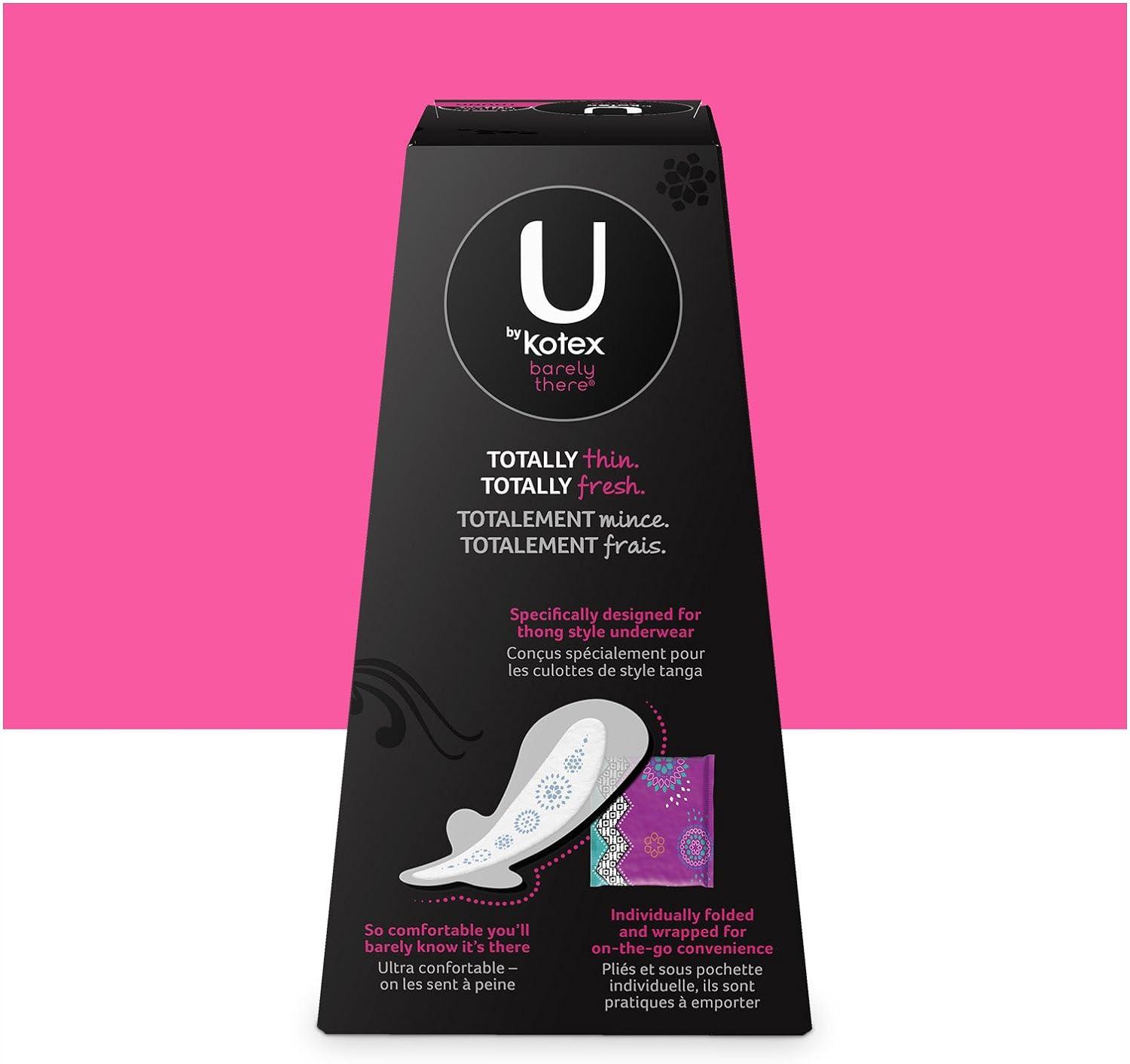 U by Kotex Barely There Regular Thong Liners, 50 ct - Harris Teeter