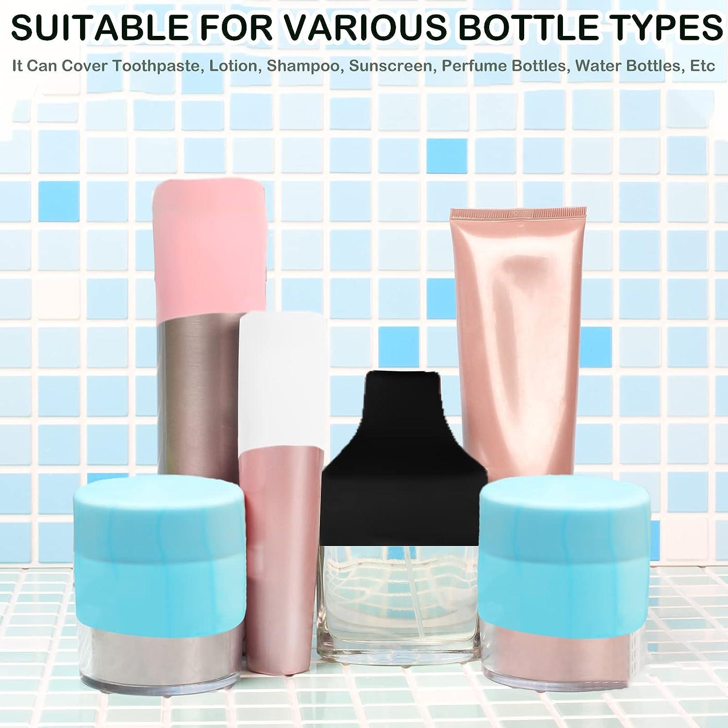 8PcsSilicone Travel Bottle Covers Leak Proof Sleeves for Travel