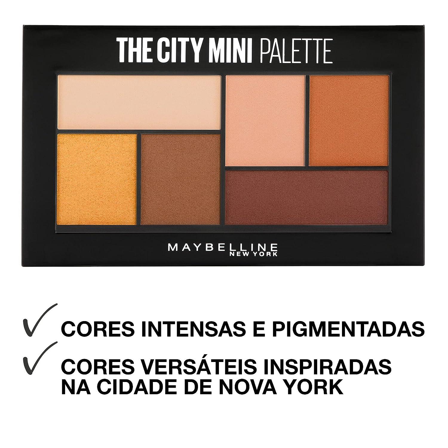 Maybelline New York The City 1) Palette (Pack Hi-Rise Mini Hi-Rise Makeup 0.14 of 0.14 Sunset Eyeshadow Ounce Sunset oz