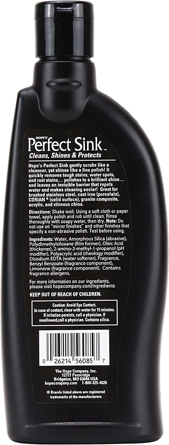 Hope's Perfect Sink Cleaner and Polish, 8.5 Ounce